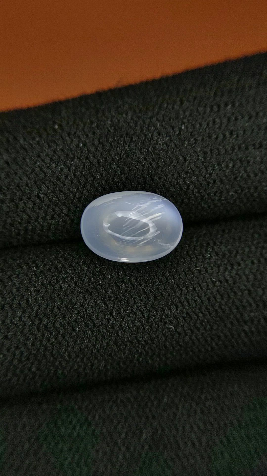 3.31 Ct. White Cabochon Moonstone from Ceylon (Sri Lanka) Size Video