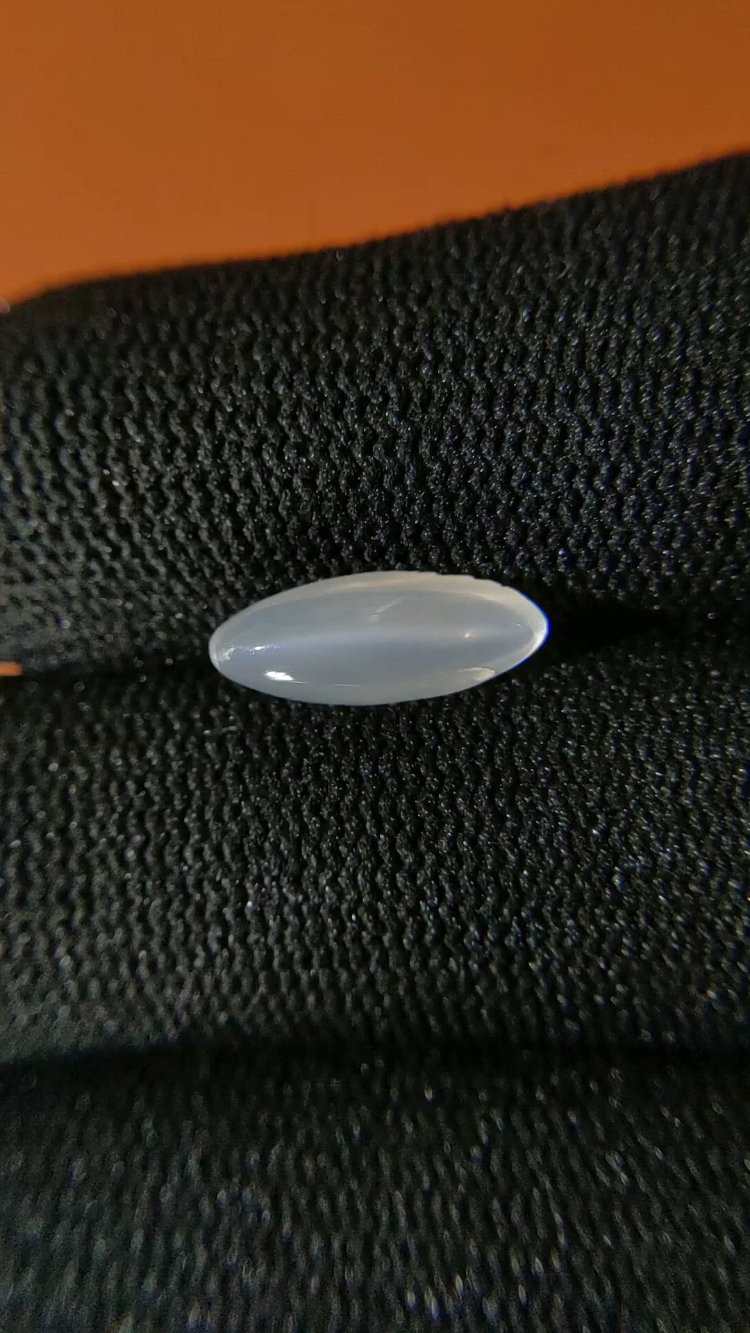 2.23 Ct. White Cabochon Moonstone from Ceylon (Sri Lanka) Size Video