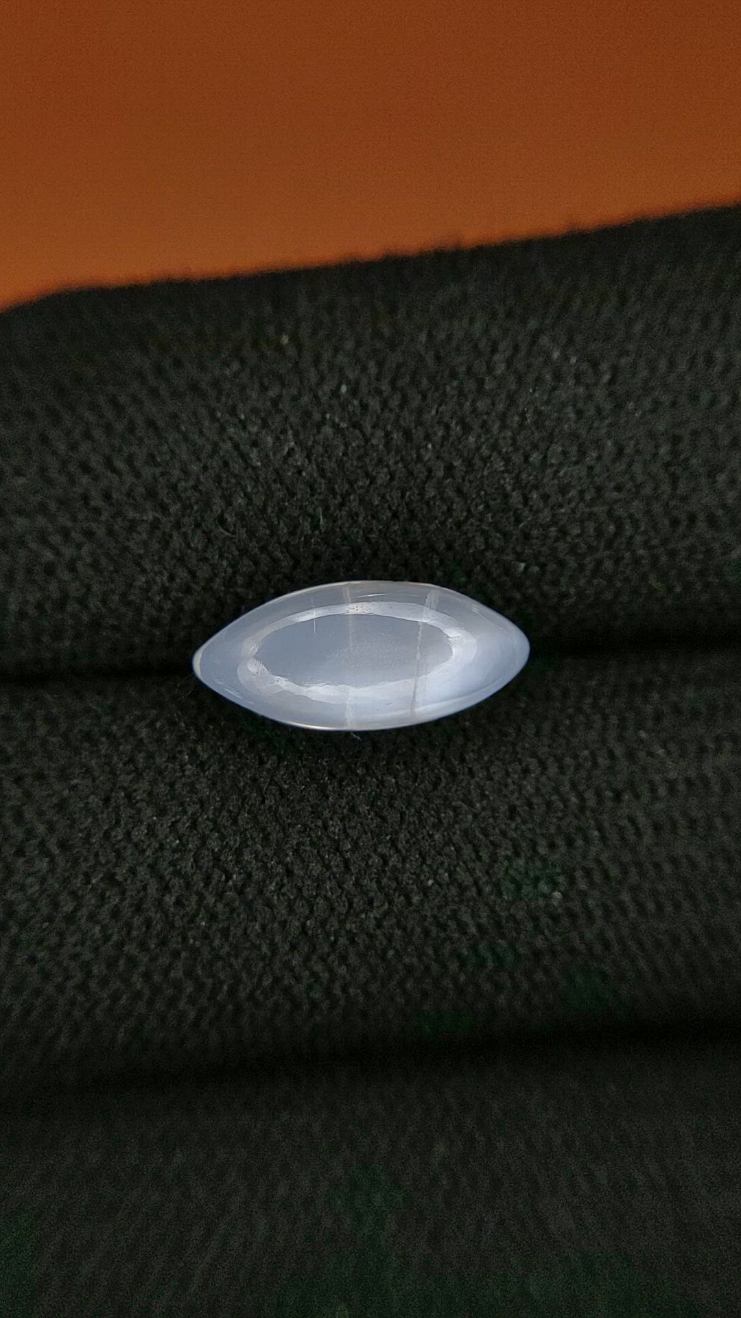 2.97 Ct. White Cabochon Moonstone from Ceylon (Sri Lanka) Size Video