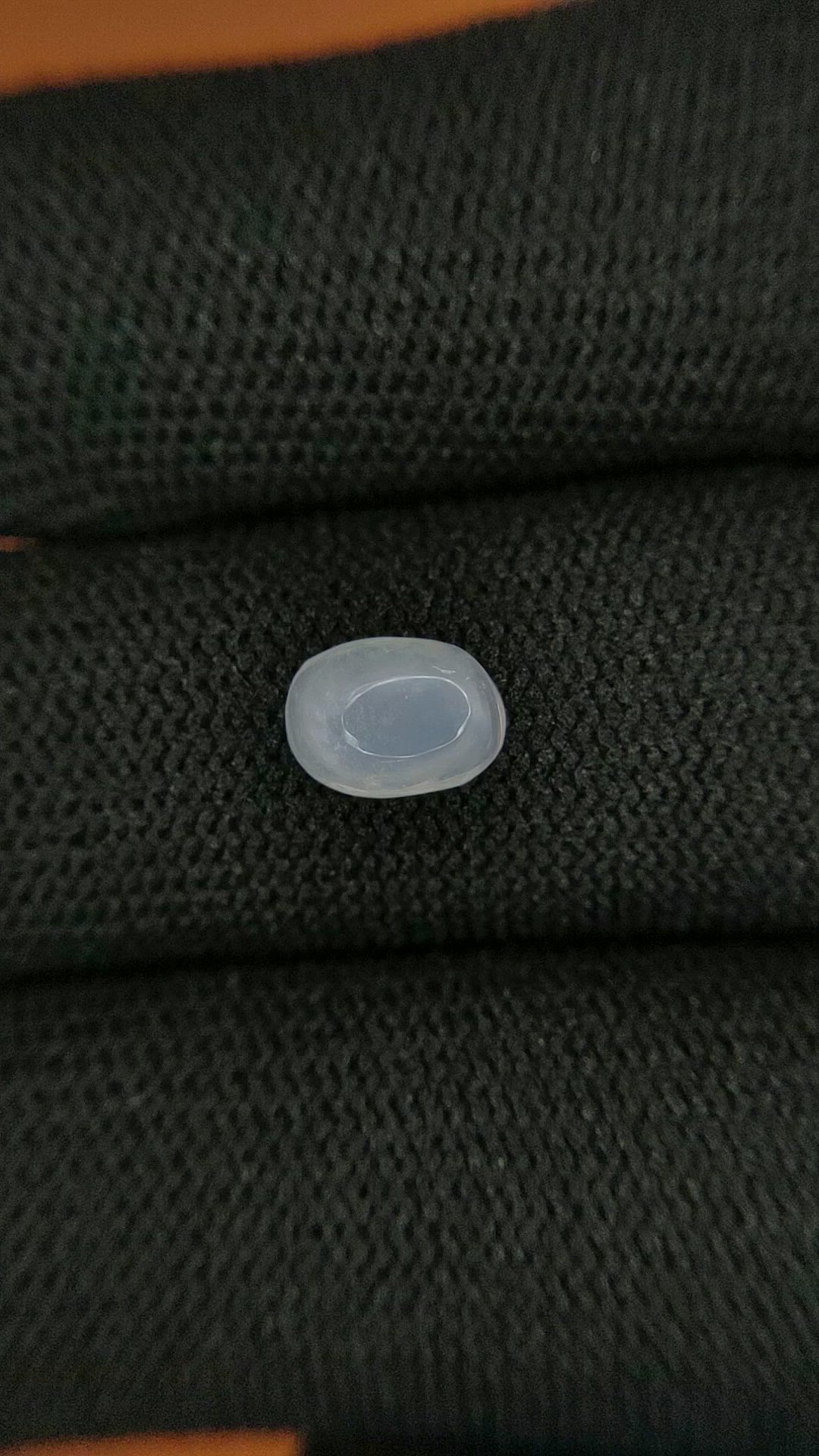 1.19 Ct. Blue Flash Cabochon Moonstone from Ceylon (Sri Lanka) Size Video