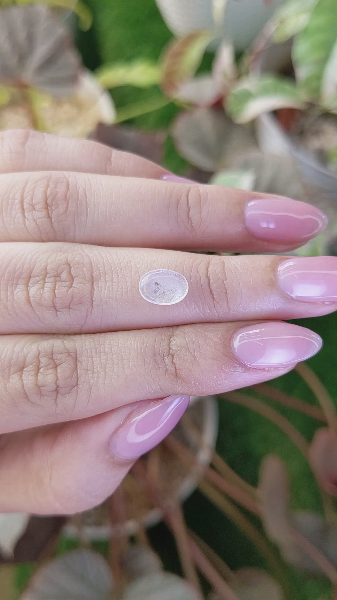 1.12 Ct. Blue Flash Cabochon Moonstone from Ceylon (Sri Lanka) Size Video