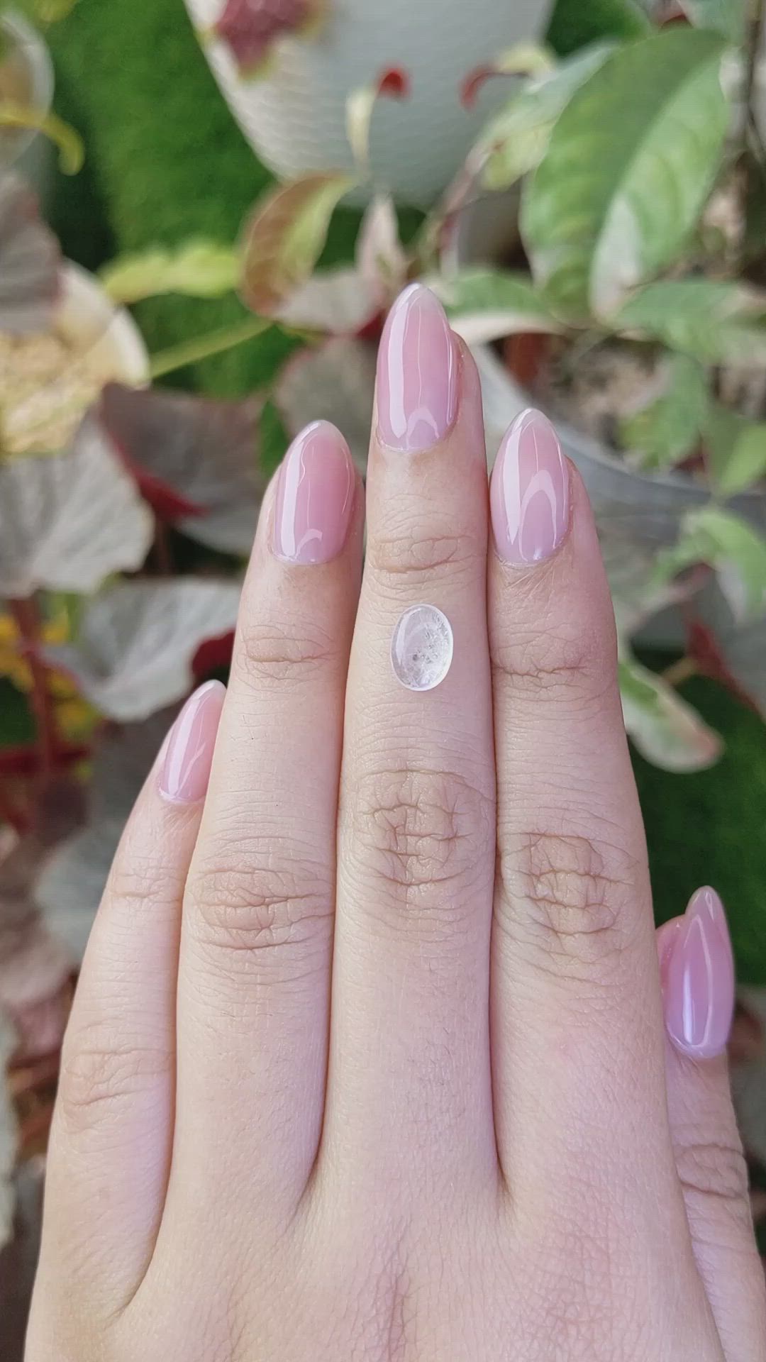 1.12 Ct. Blue Flash Cabochon Moonstone from Ceylon (Sri Lanka) Size Video