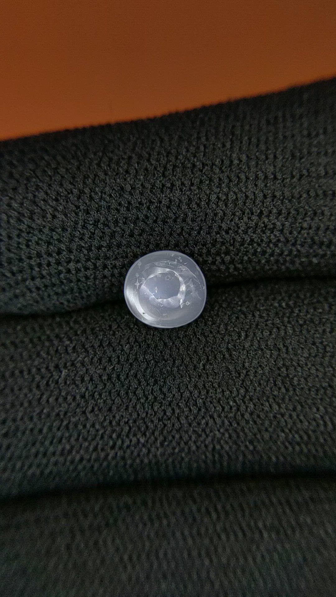 1.01 Ct. Blue Flash Cabochon Moonstone from Ceylon (Sri Lanka) Size Video