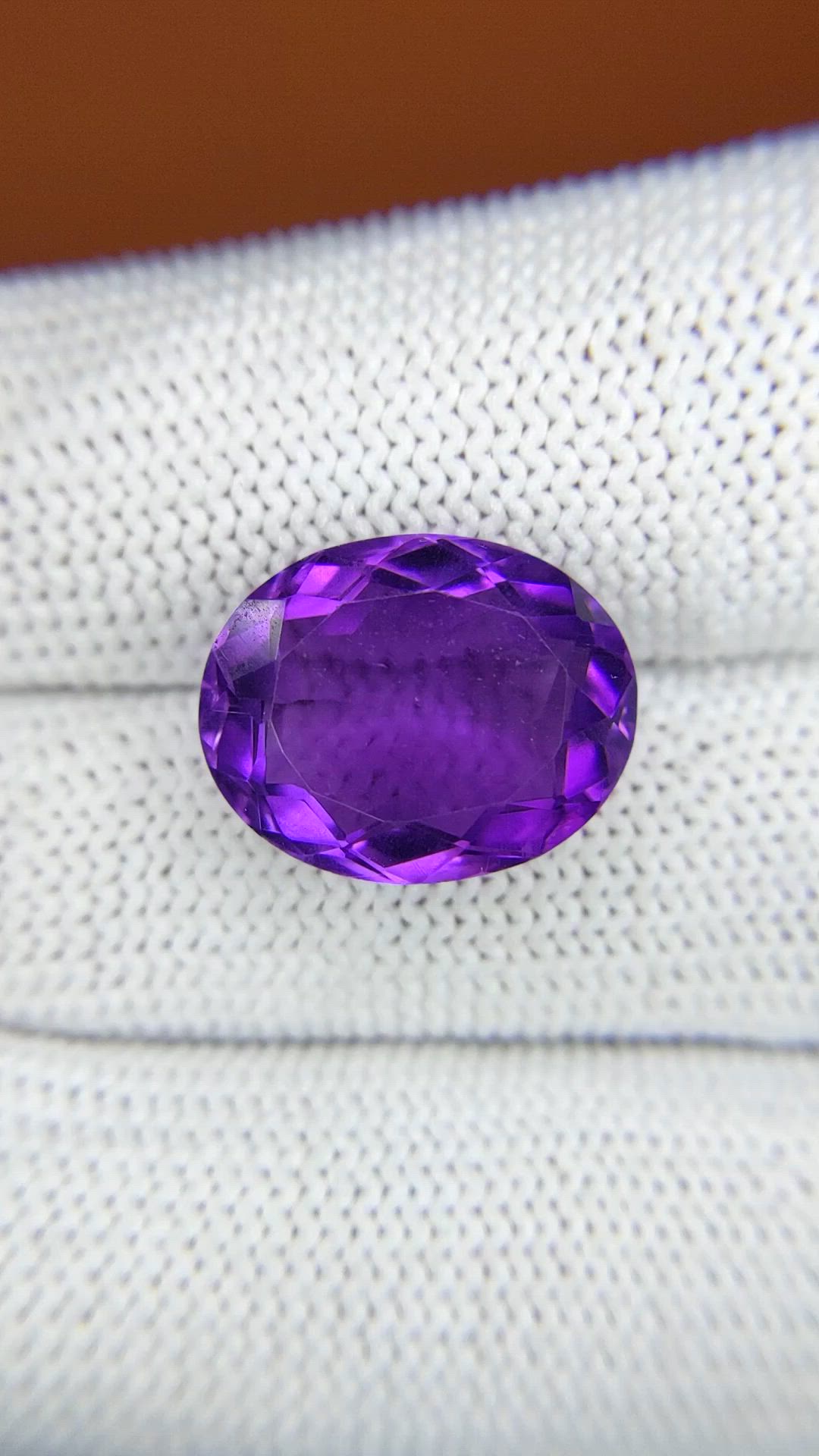 8.91 Ct. Purple Amethyst from Ceylon (Sri Lanka) Size Video