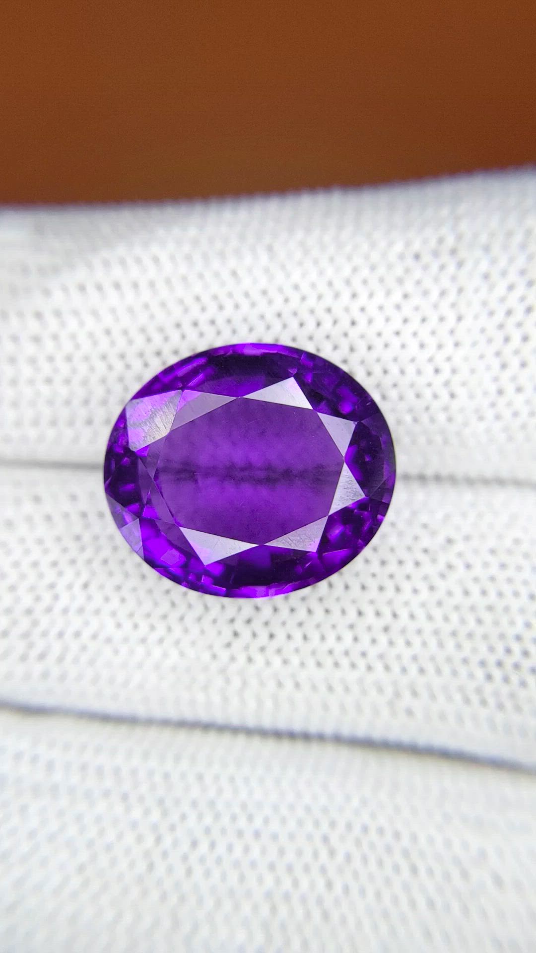 11.11 Ct. Purple Amethyst from Ceylon (Sri Lanka) Size Video