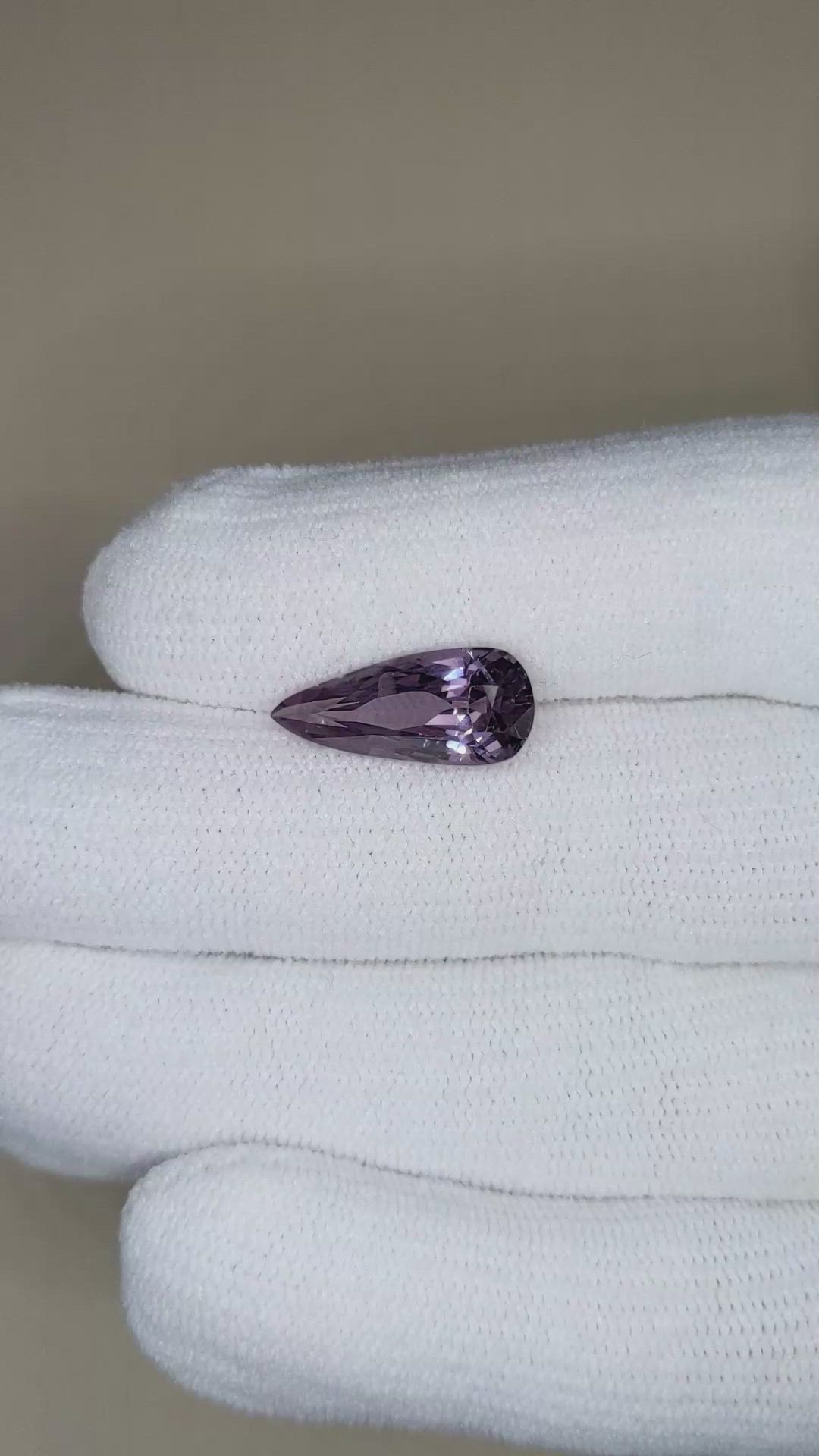 5.28 Ct. Purple Spinel from Burma (Myanmar) Size Video