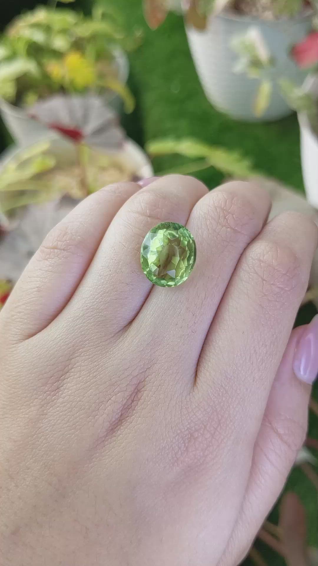 7.89 Ct. Green Prasiolite from Madagascar Size Video