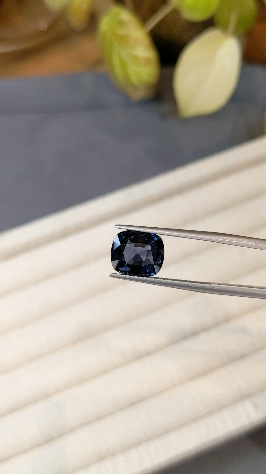 3.82 Ct. Purplish Blue Spinel from Burma (Myanmar) Size Video
