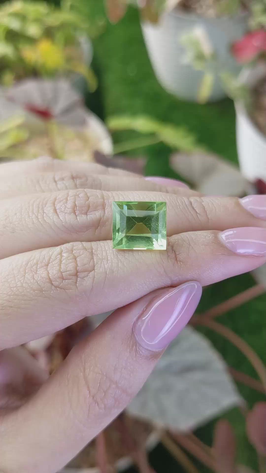8.30 Ct. Green Prasiolite from Madagascar Size Video
