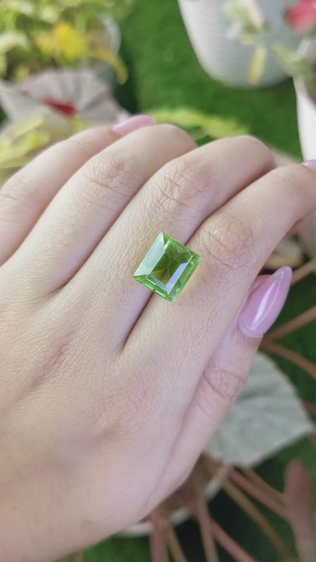 8.30 Ct. Green Prasiolite from Madagascar Size Video