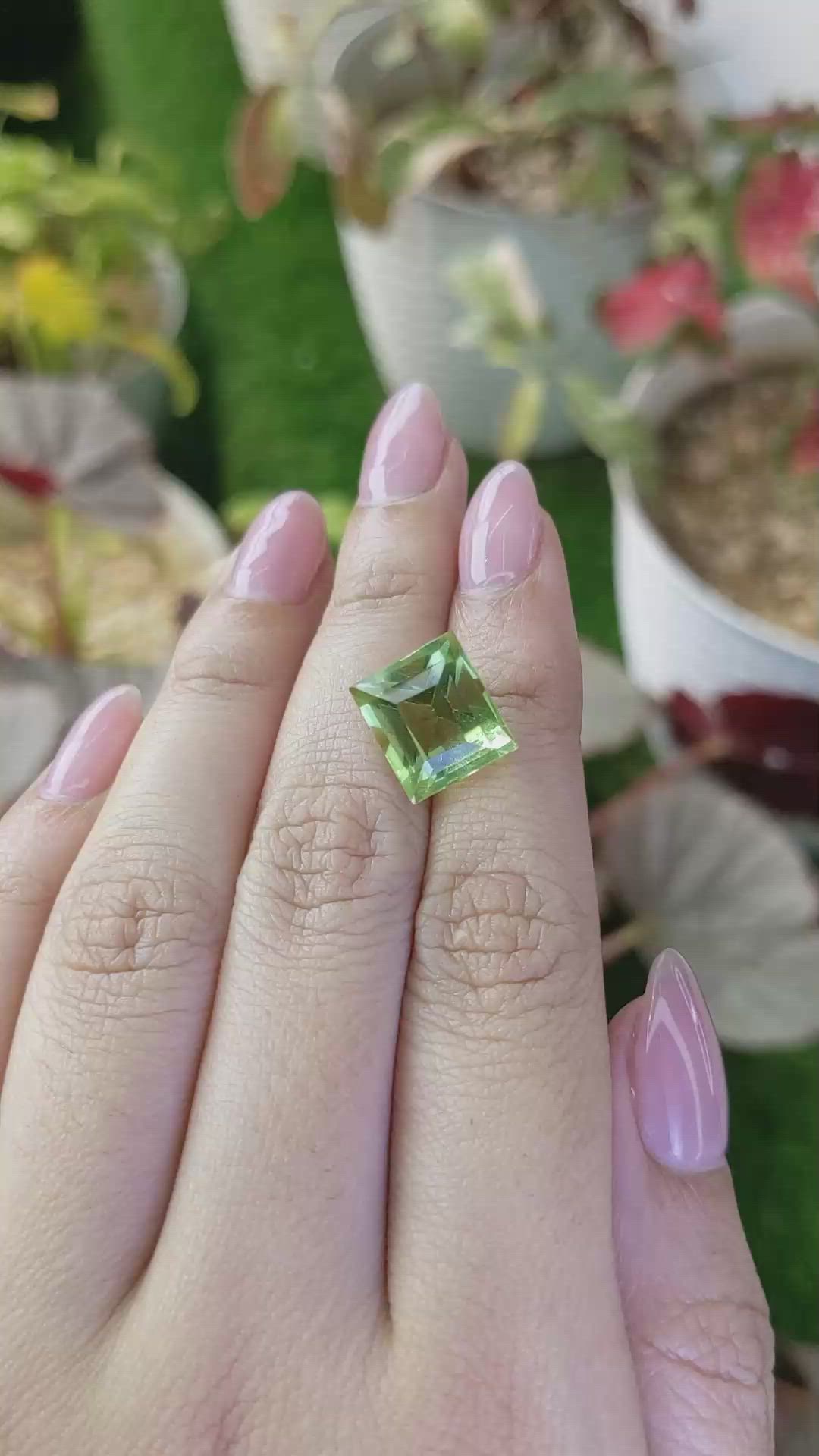 8.30 Ct. Green Prasiolite from Madagascar Size Video