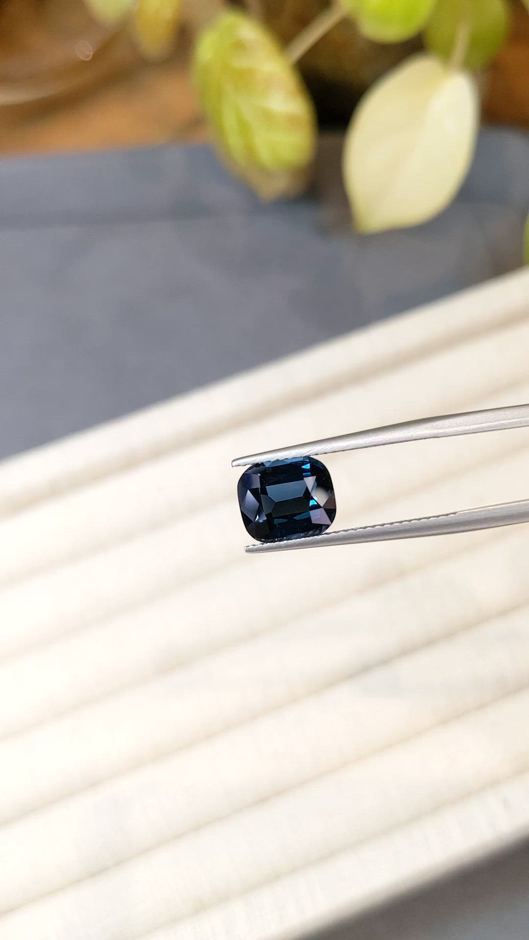 3.47 Ct. Purplish Blue Spinel from Burma (Myanmar) Size Video