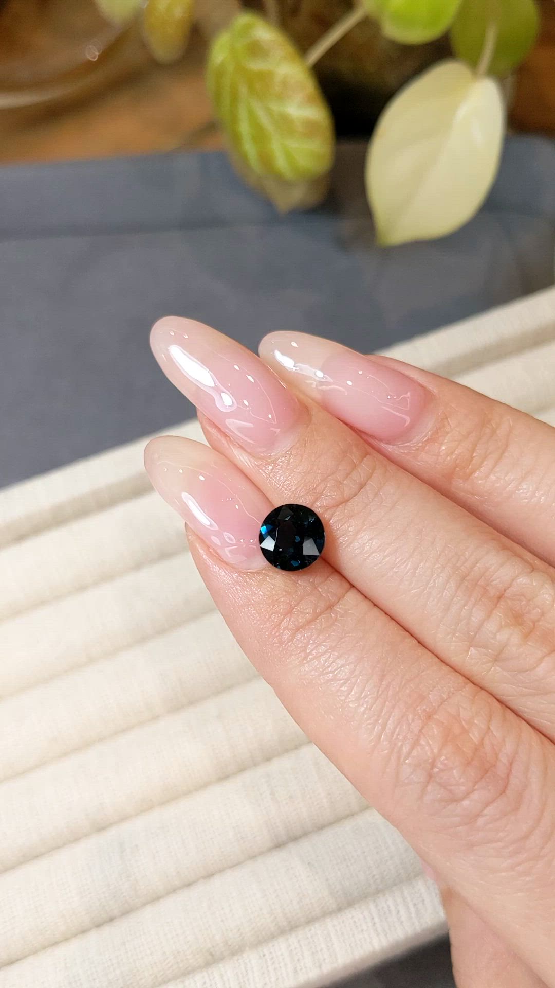2.12 Ct. Purplish Blue Spinel from Burma (Myanmar) Size Video