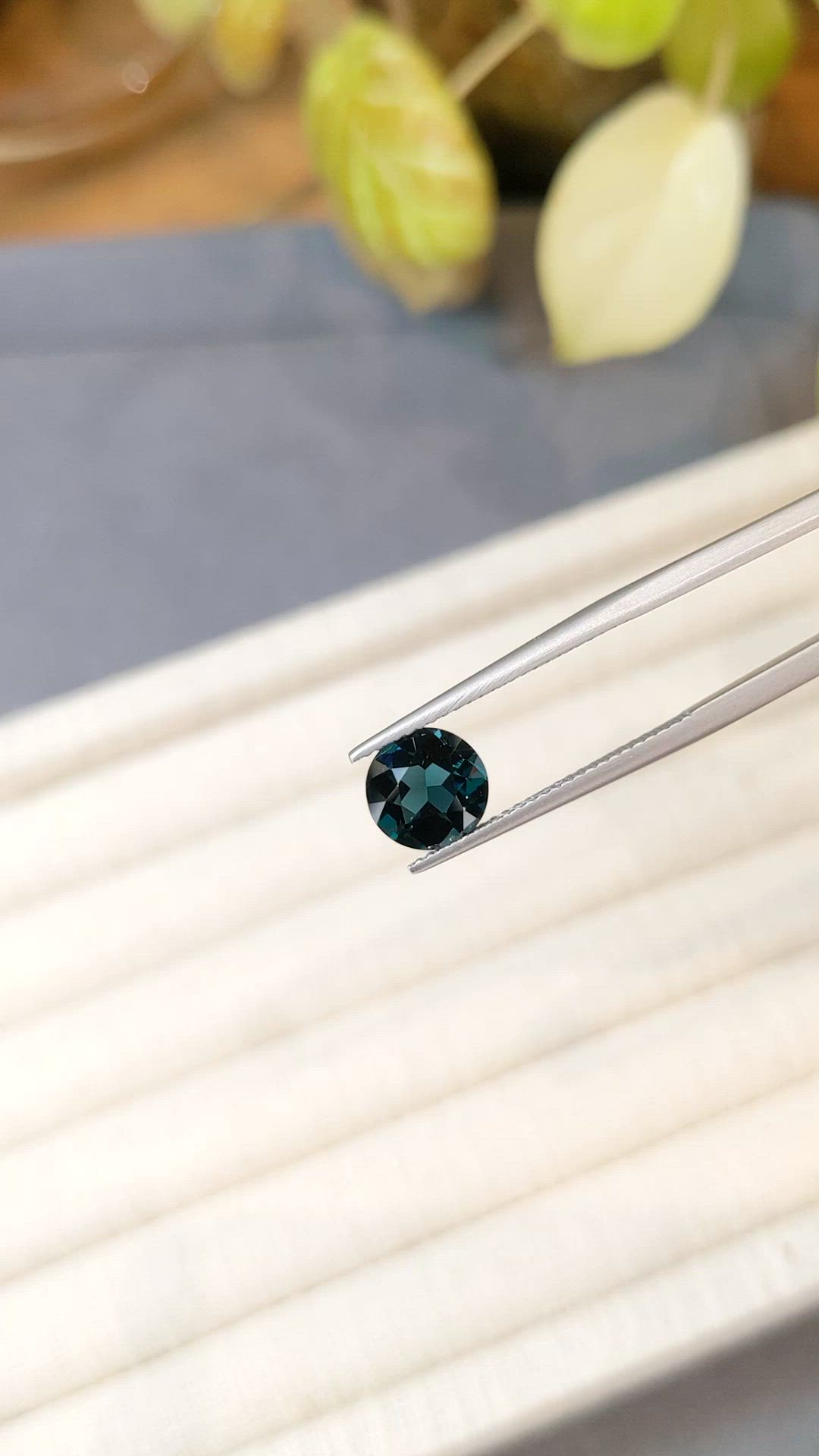 2.12 Ct. Purplish Blue Spinel from Burma (Myanmar) Size Video