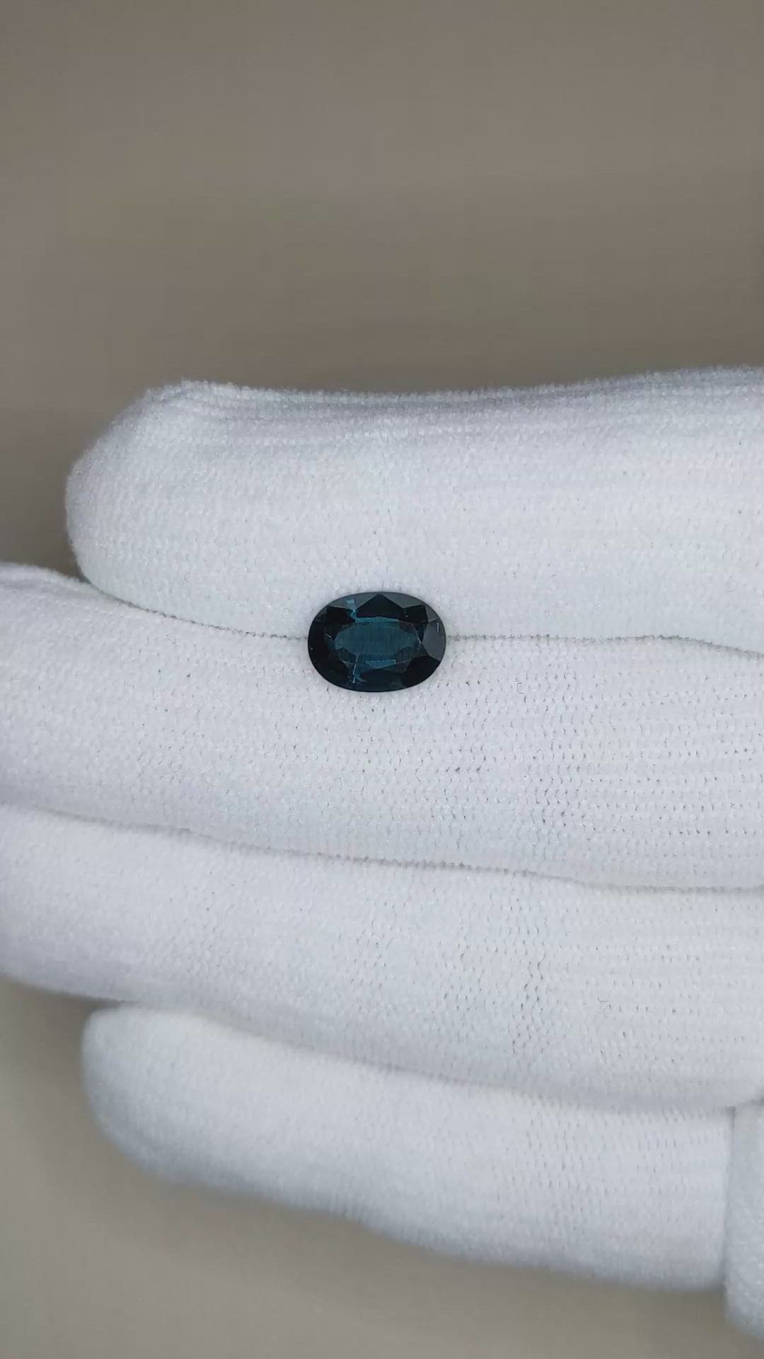 2.52 Ct. Purplish Blue Spinel from Burma (Myanmar) Size Video
