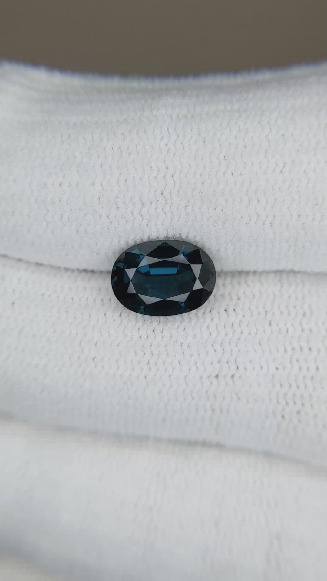 2.52 Ct. Purplish Blue Spinel from Burma (Myanmar) Size Video