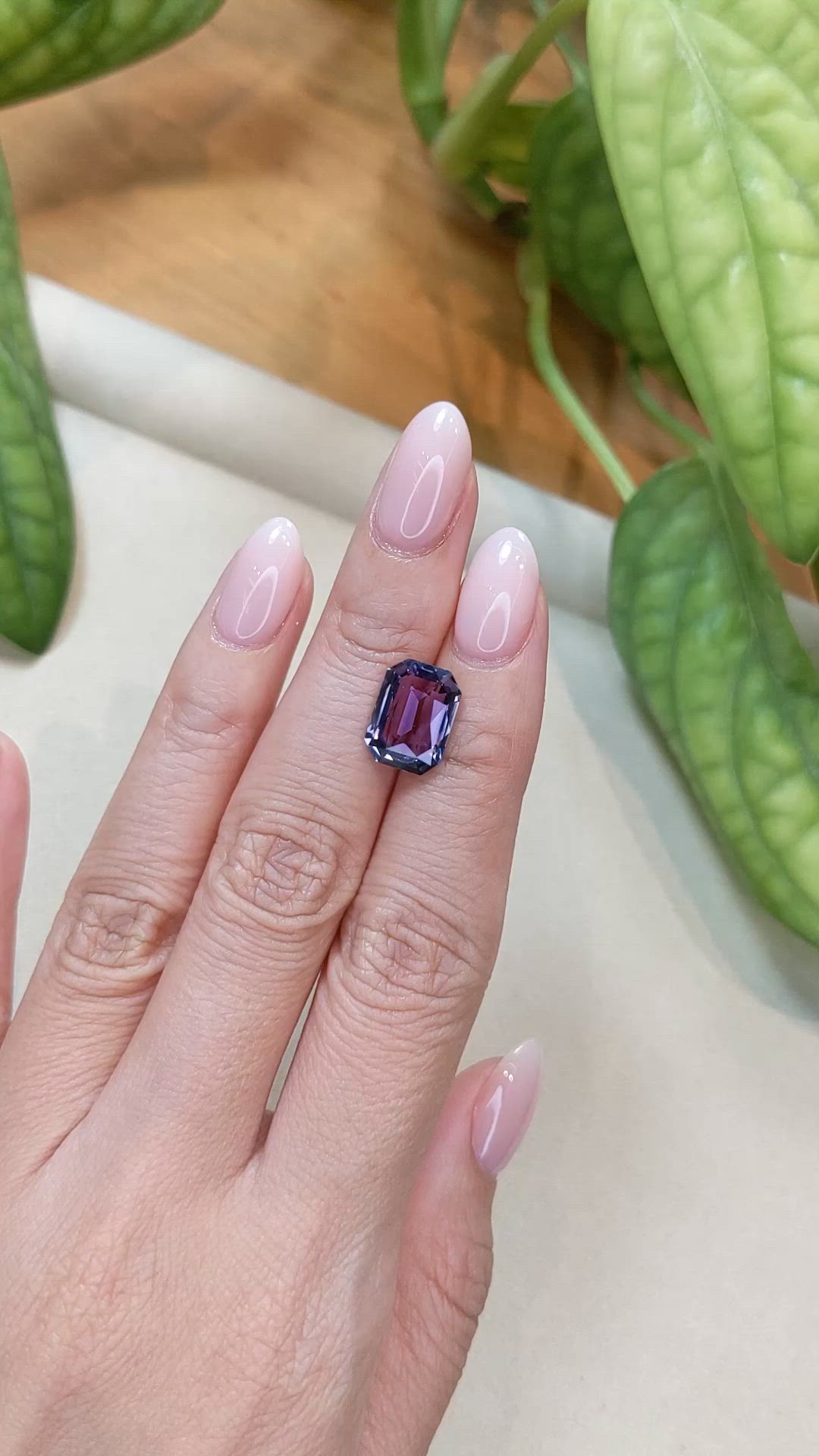 4.77 Ct. Purple Spinel from Burma (Myanmar) Size Video