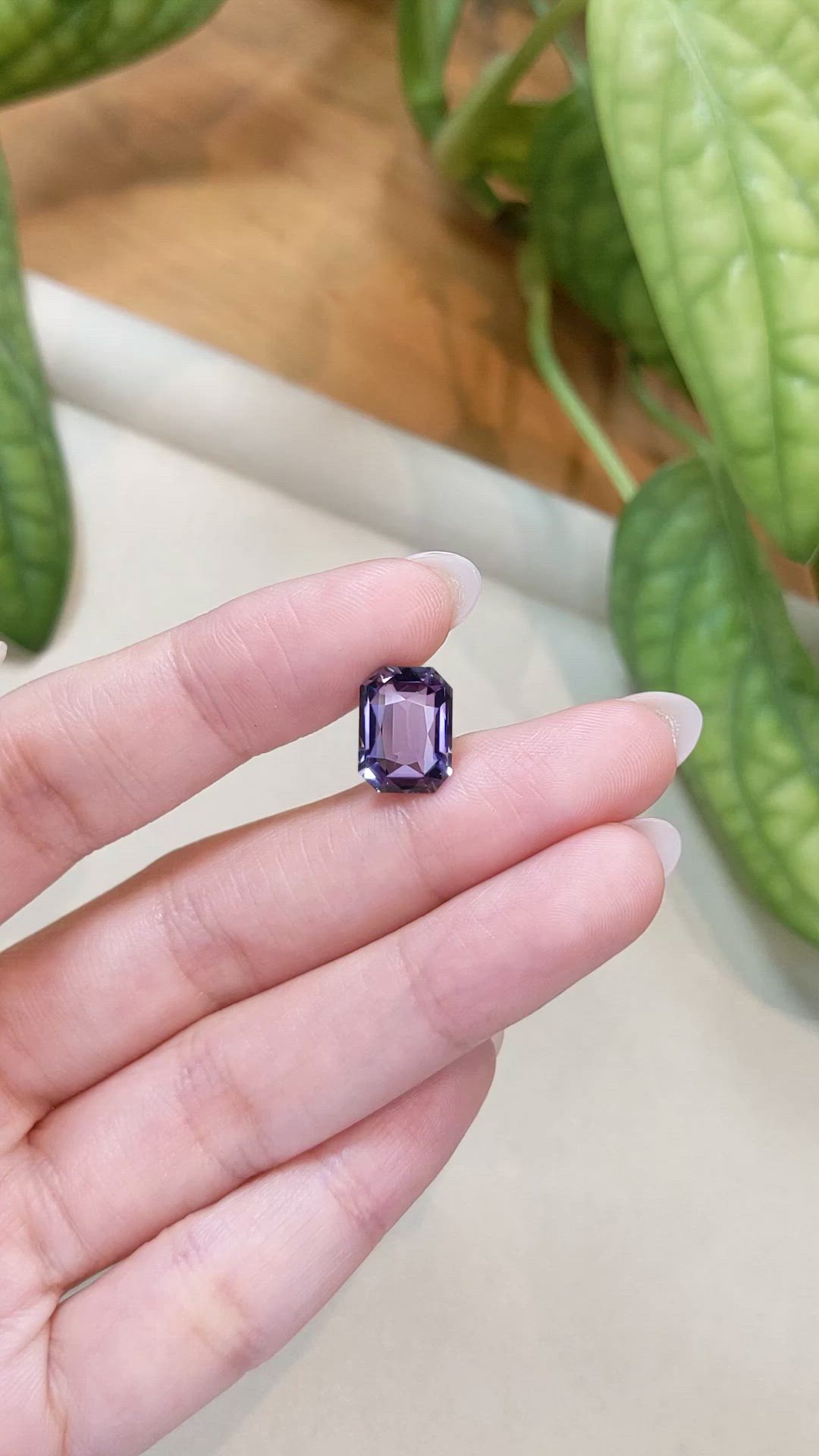 4.77 Ct. Purple Spinel from Burma (Myanmar) Size Video