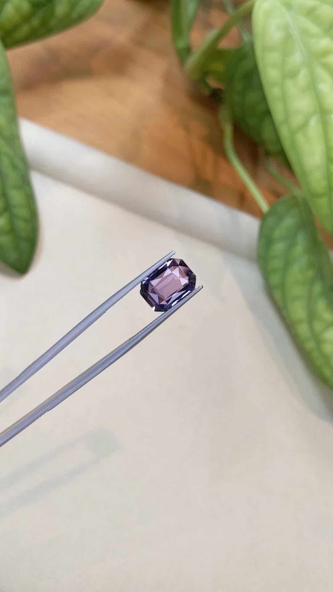 4.77 Ct. Purple Spinel from Burma (Myanmar) Size Video
