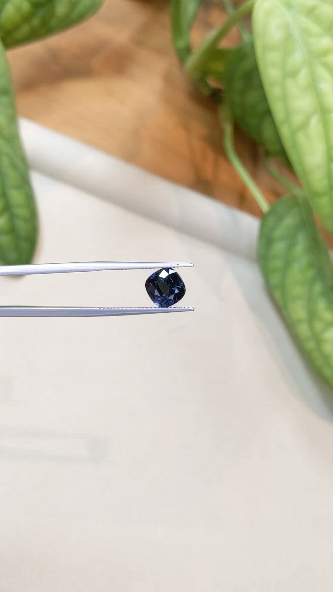 3.46 Ct. Purplish Blue Spinel from Burma (Myanmar) Size Video