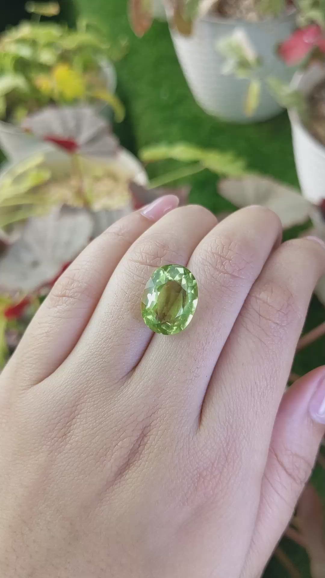 9.55 Ct. Yellowish Green Prasiolite from Madagascar Size Video