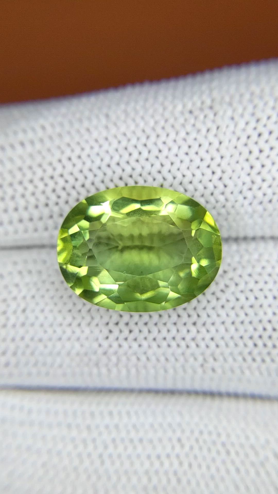 9.55 Ct. Yellowish Green Prasiolite from Madagascar Size Video