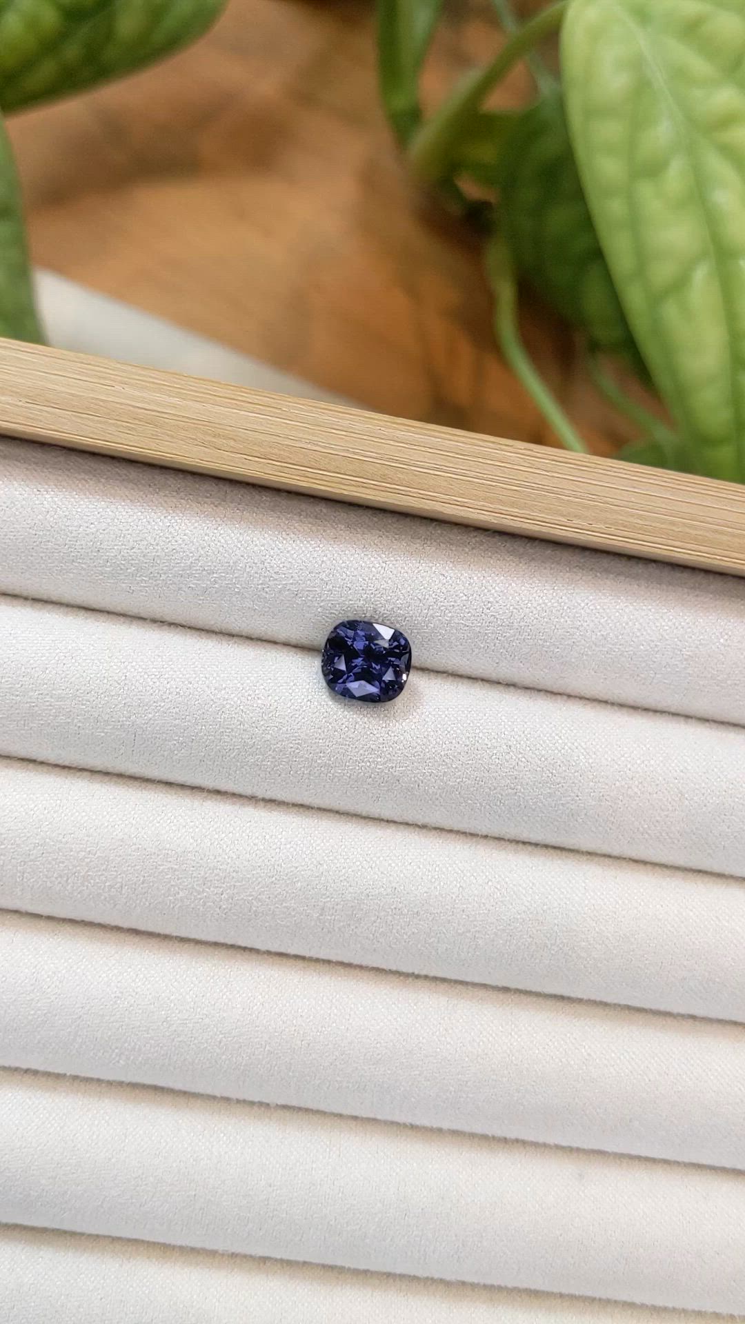 3.76 Ct. Bluish Purple Spinel from Burma (Myanmar) Size Video