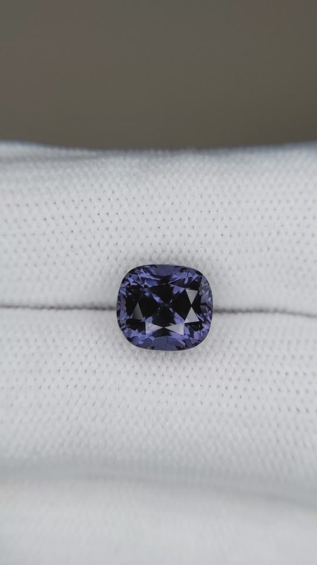 3.76 Ct. Bluish Purple Spinel from Burma (Myanmar) Size Video