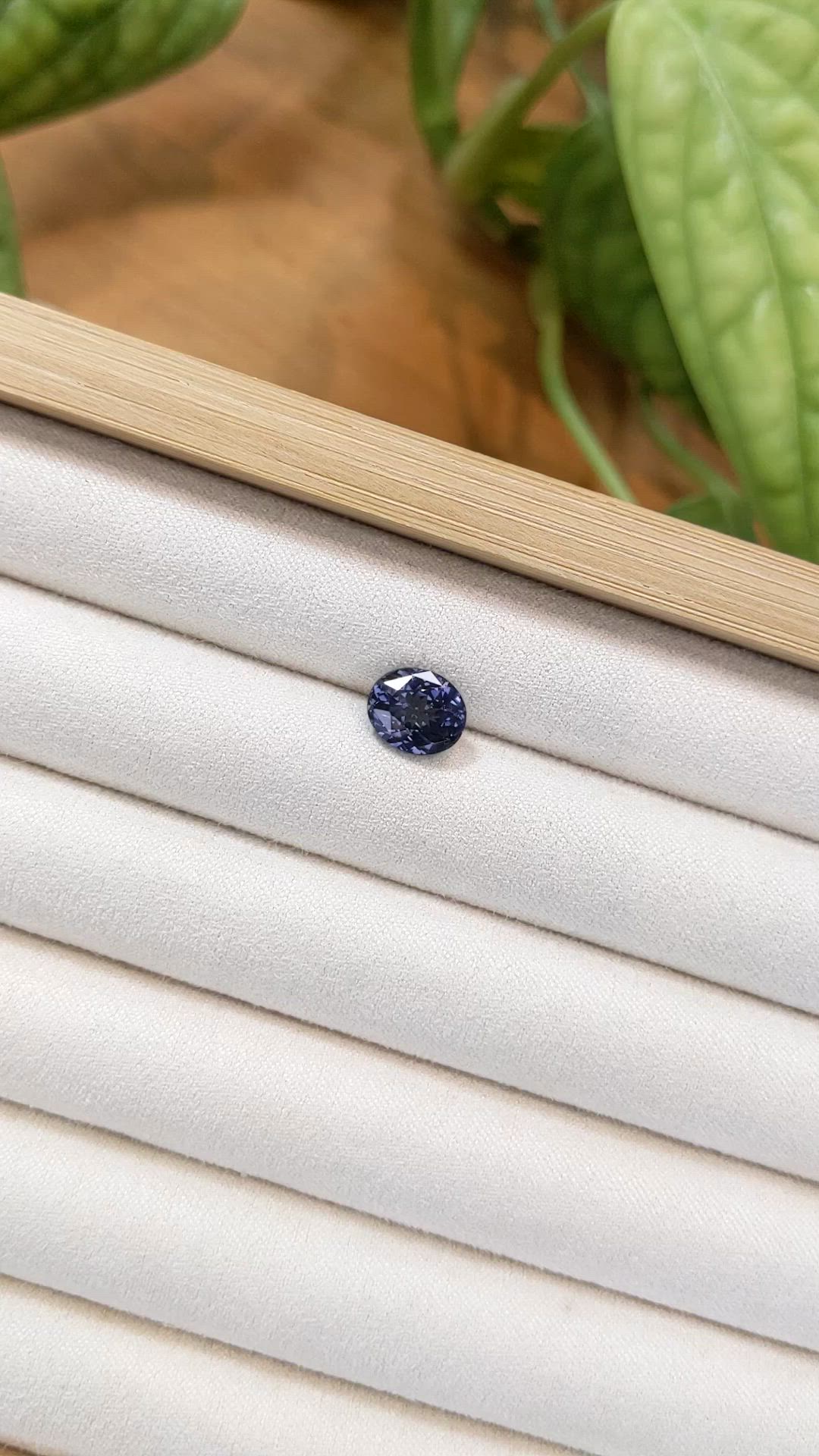 2.77 Ct. Bluish Purple Spinel from Burma (Myanmar) Size Video