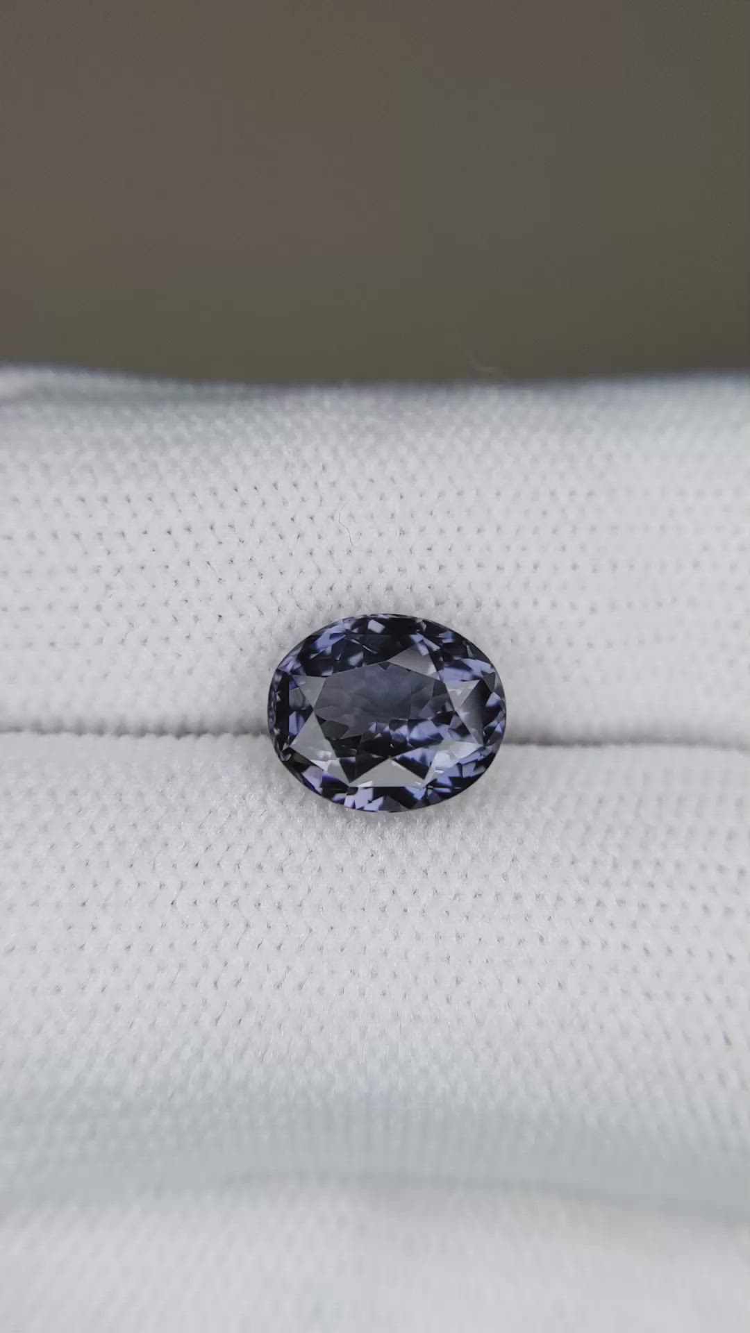 2.77 Ct. Bluish Purple Spinel from Burma (Myanmar) Size Video