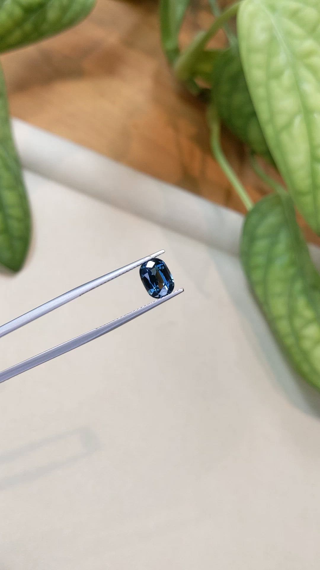 2.17 Ct. Blue Spinel from Burma (Myanmar) Size Video
