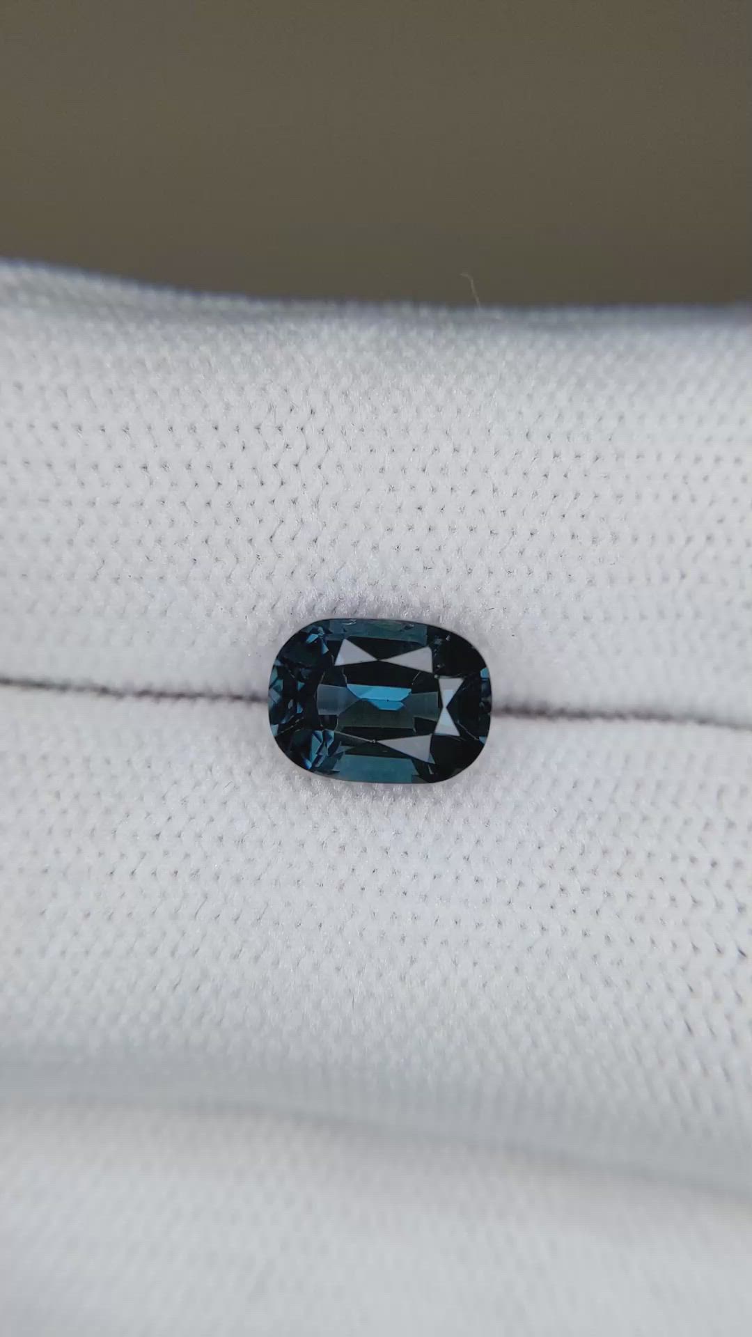 2.17 Ct. Blue Spinel from Burma (Myanmar) Size Video