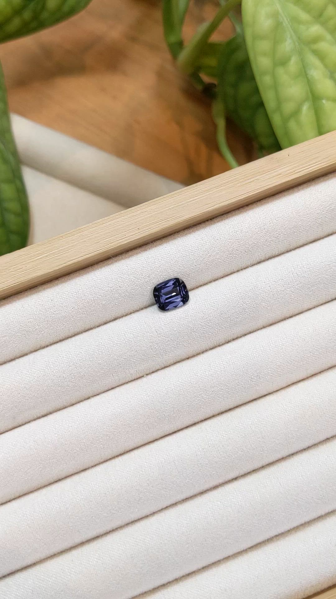 2.27 Ct. Greyish Violet Spinel from Burma (Myanmar) Size Video