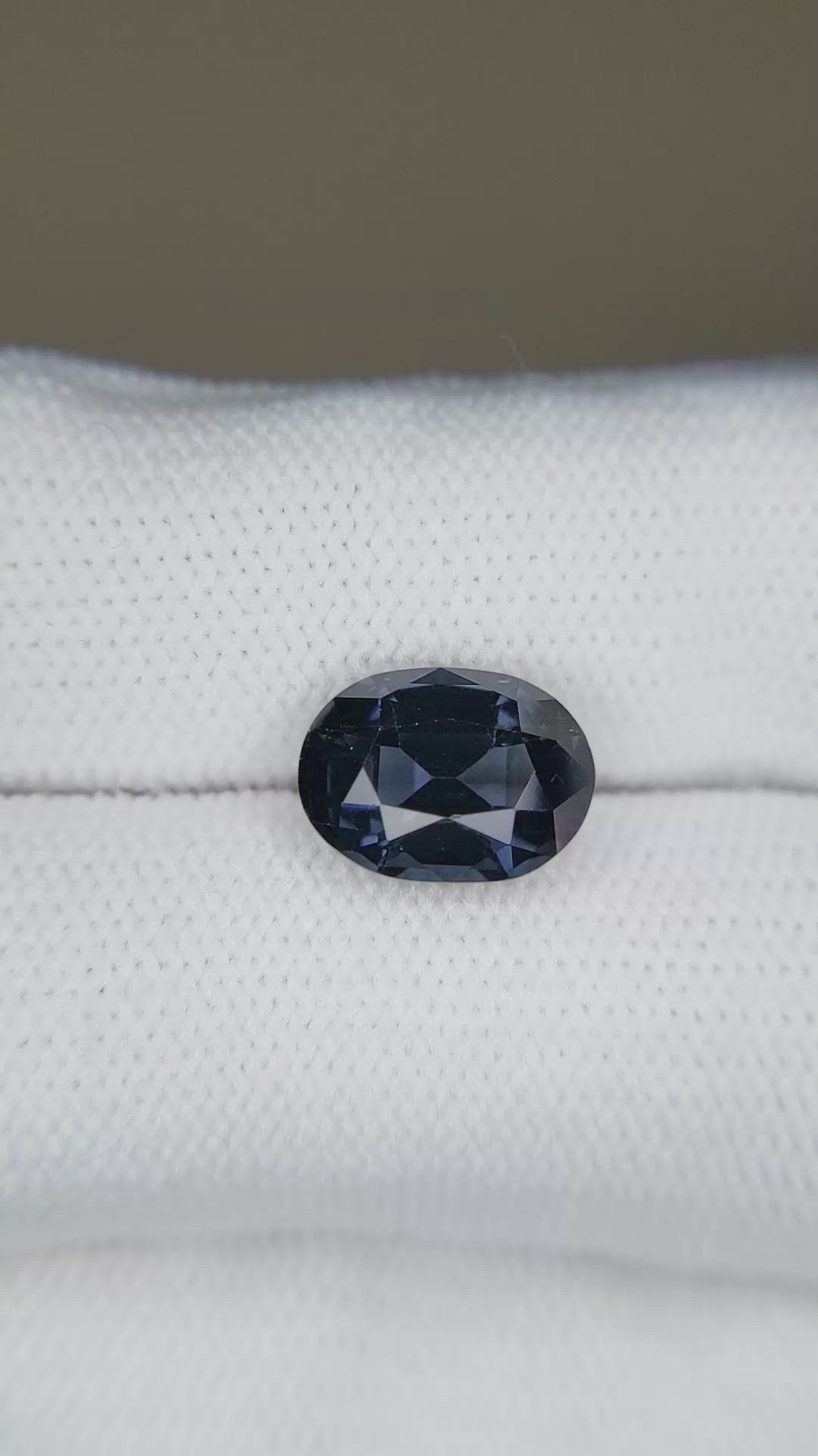 3.37 Ct. Purplish Blue Spinel from Burma (Myanmar) Size Video