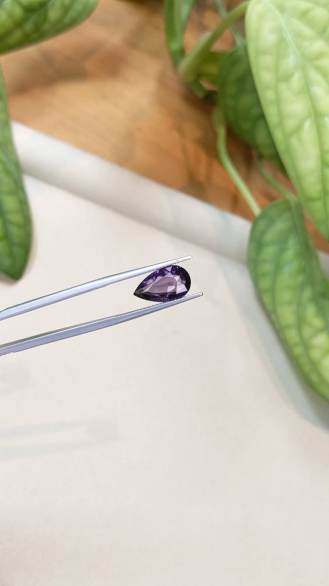 3.90 Ct. Purple Spinel from Burma (Myanmar) Size Video