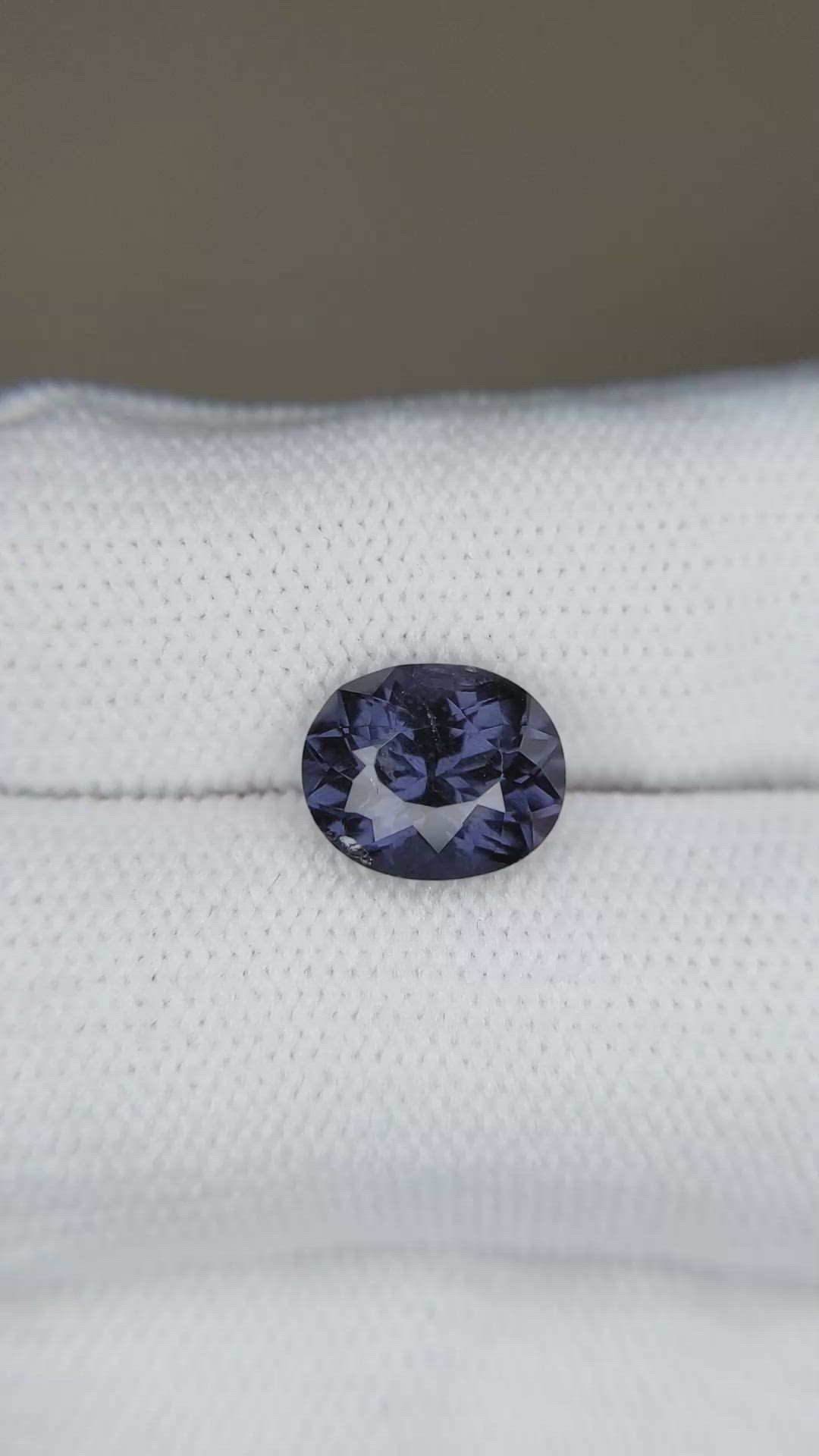 2.89 Ct. Bluish Purple Spinel from Burma (Myanmar) Size Video