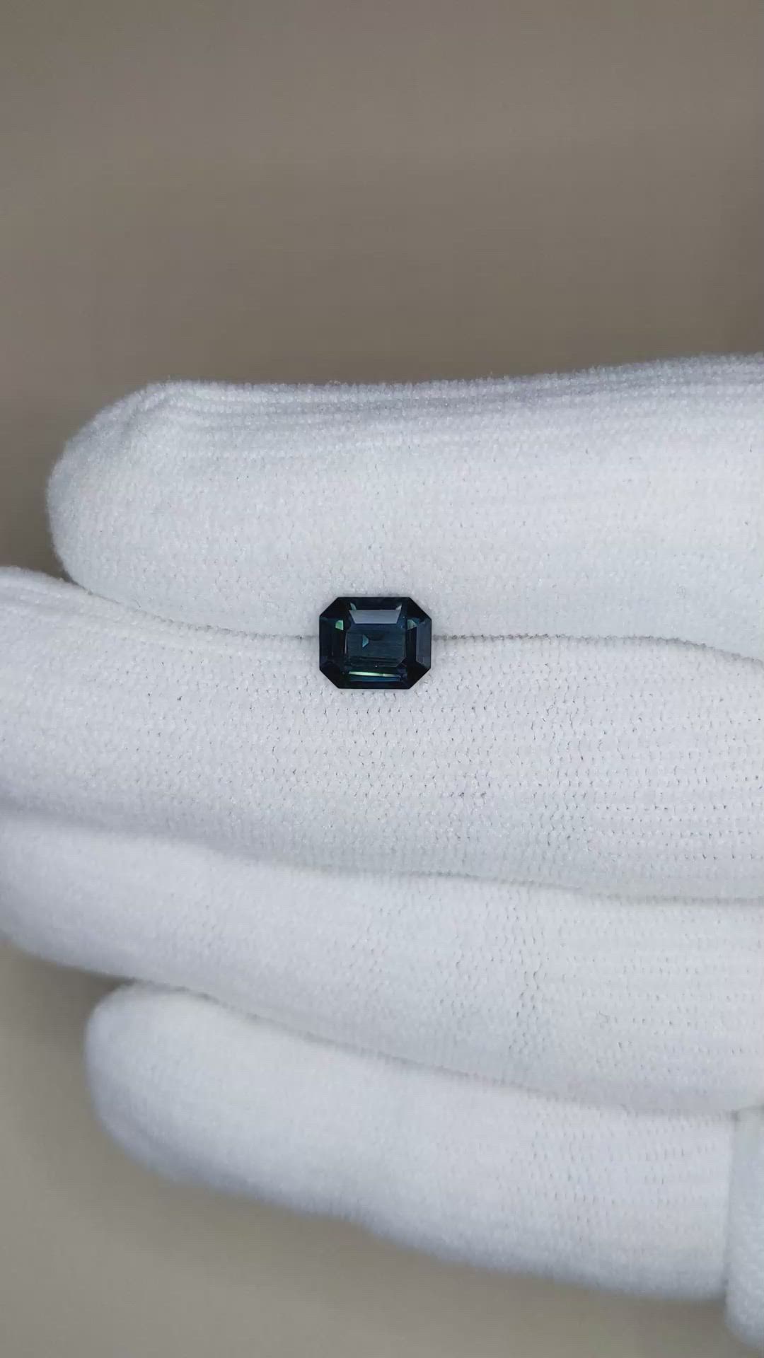 1.62 Ct. Blue Spinel from Burma (Myanmar) Size Video