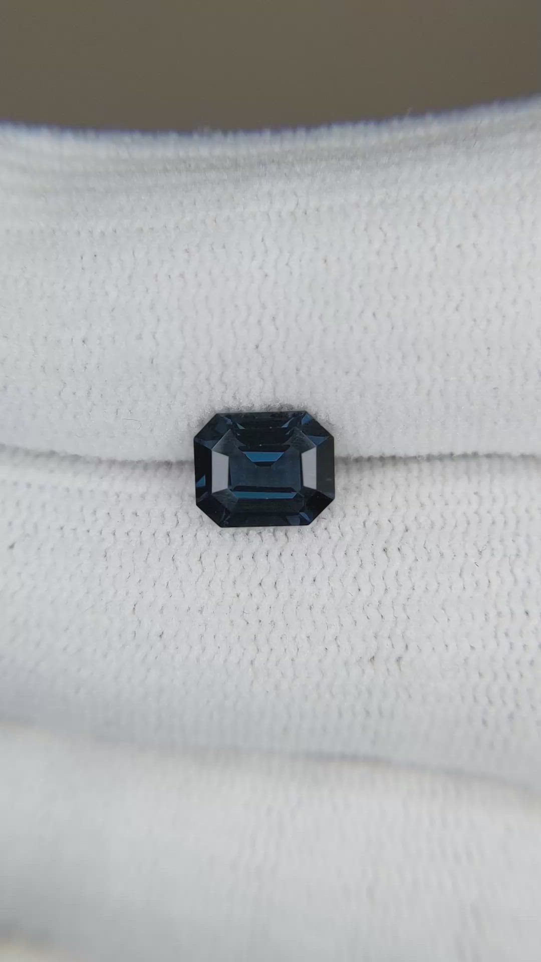 1.62 Ct. Blue Spinel from Burma (Myanmar) Size Video