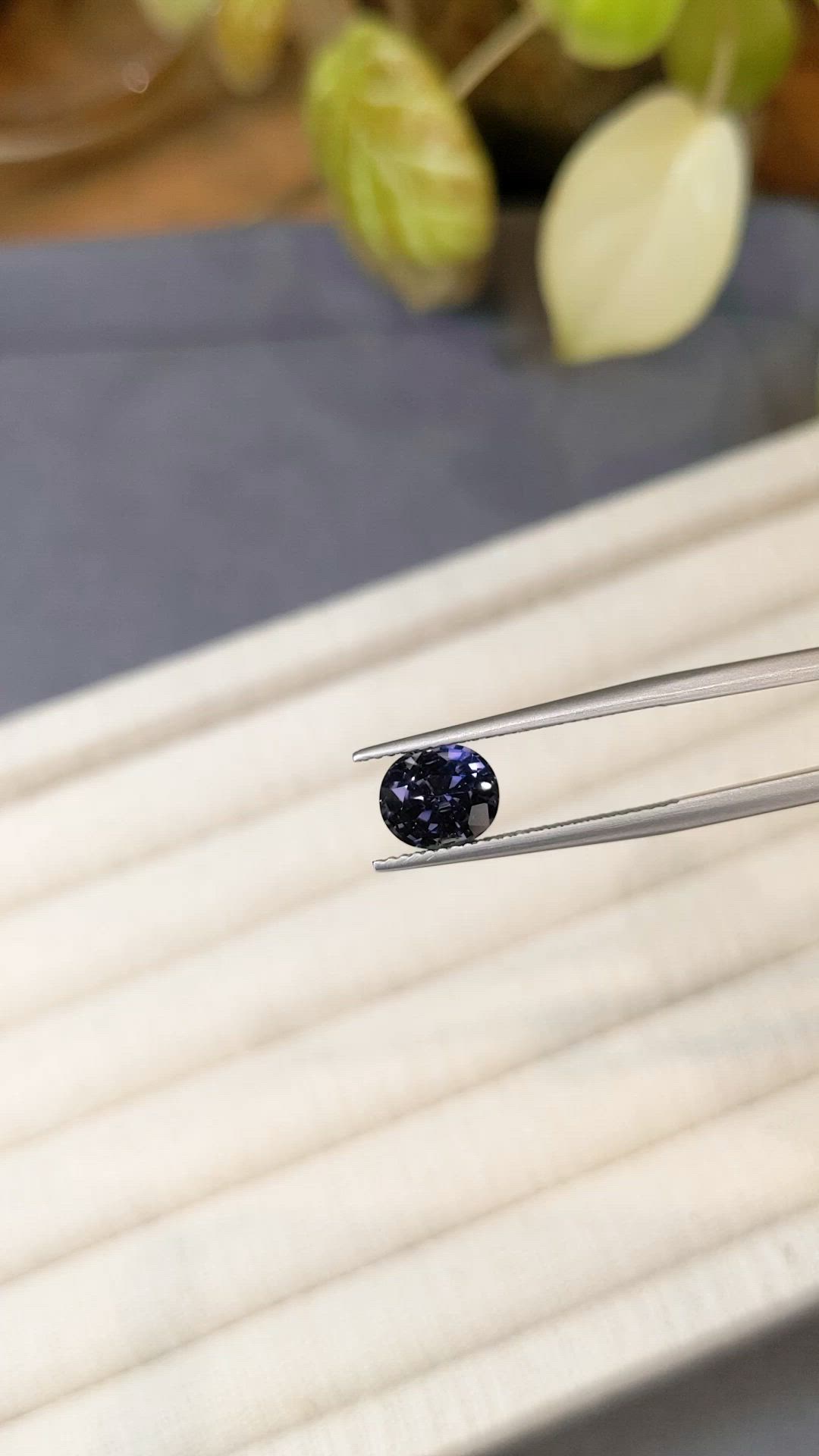 2.05 Ct. Bluish Purple Spinel from Burma (Myanmar) Size Video