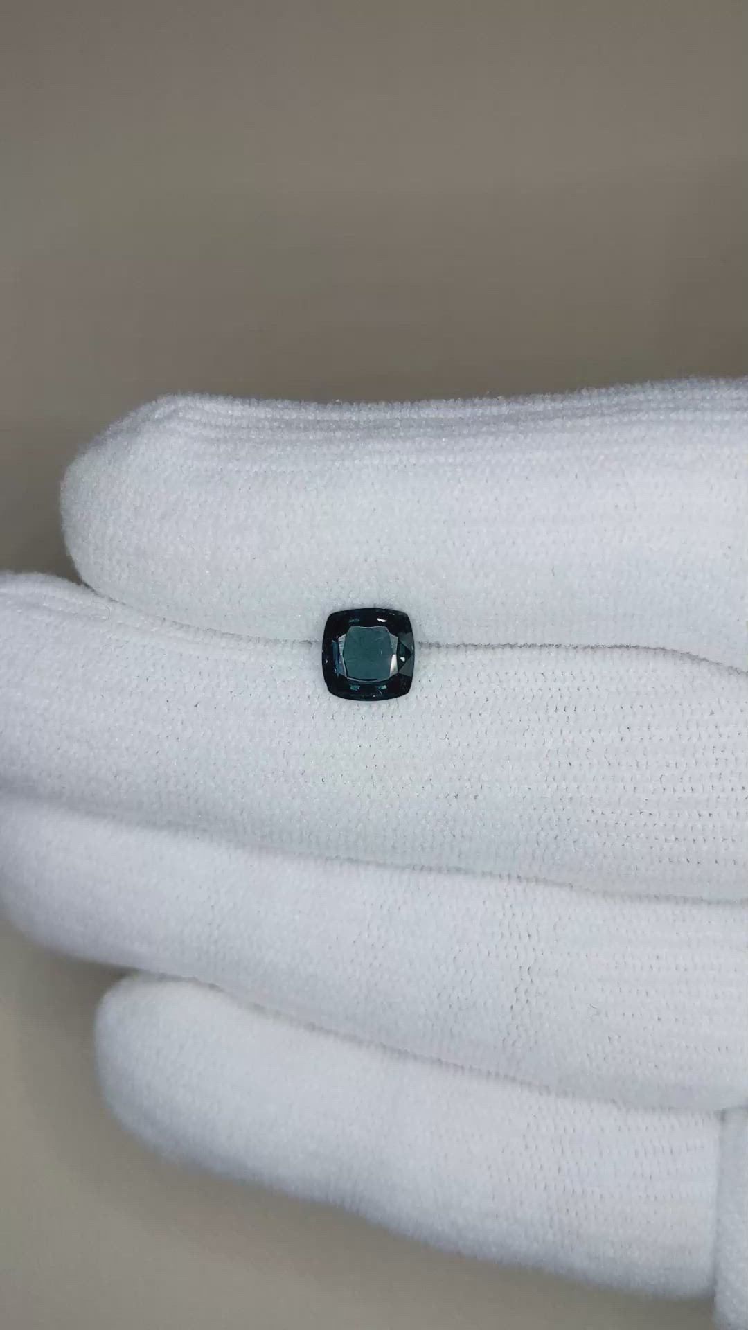 1.30 Ct. Greenish Blue Spinel from Burma (Myanmar) Size Video