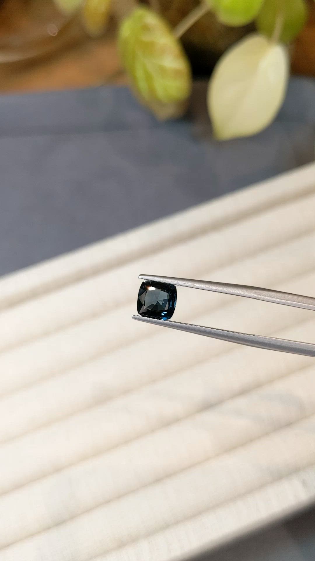 1.30 Ct. Greenish Blue Spinel from Burma (Myanmar) Size Video
