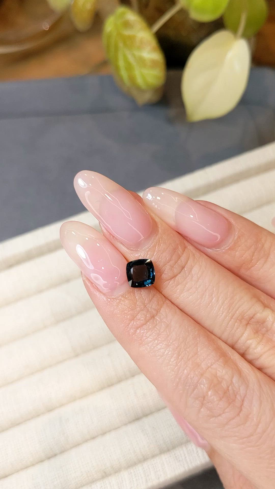 1.30 Ct. Greenish Blue Spinel from Burma (Myanmar) Size Video