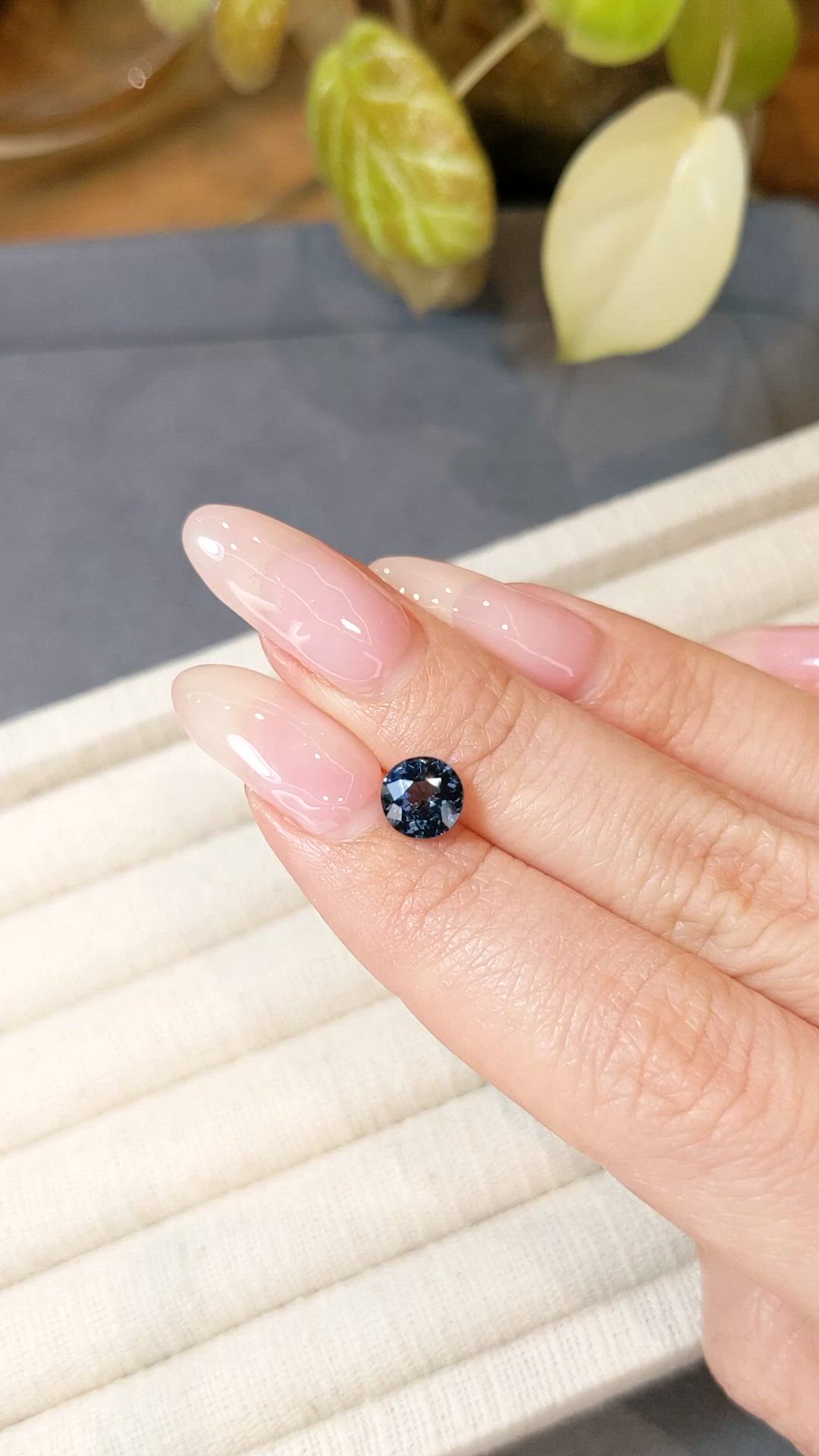1.47 Ct. Blue Spinel from Burma (Myanmar) Size Video