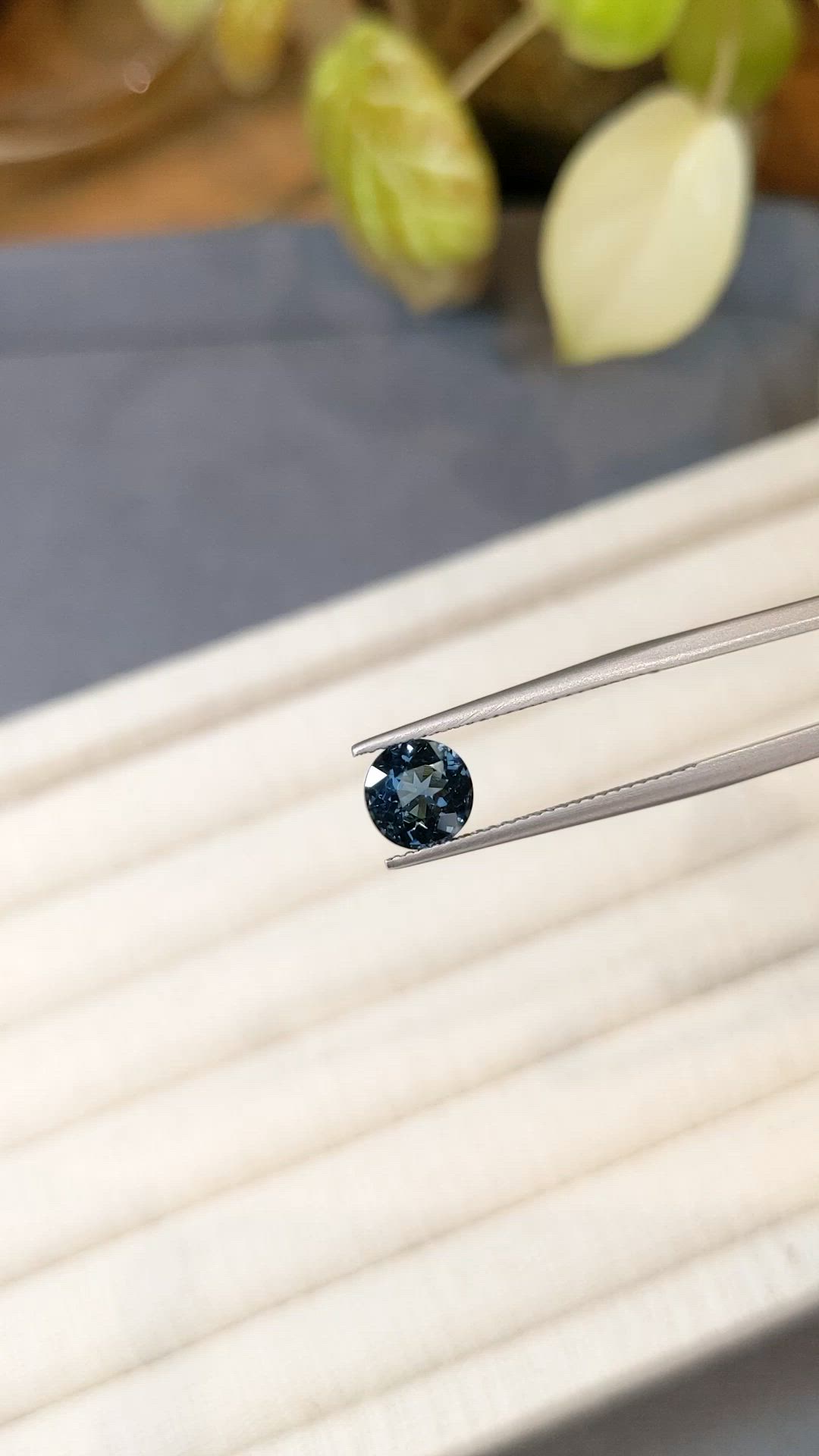 1.47 Ct. Blue Spinel from Burma (Myanmar) Size Video