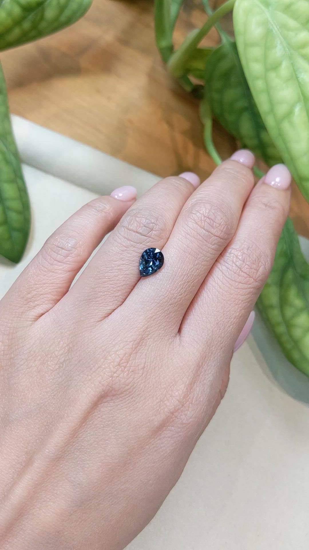 1.83 Ct. Blue Spinel from Burma (Myanmar) Size Video