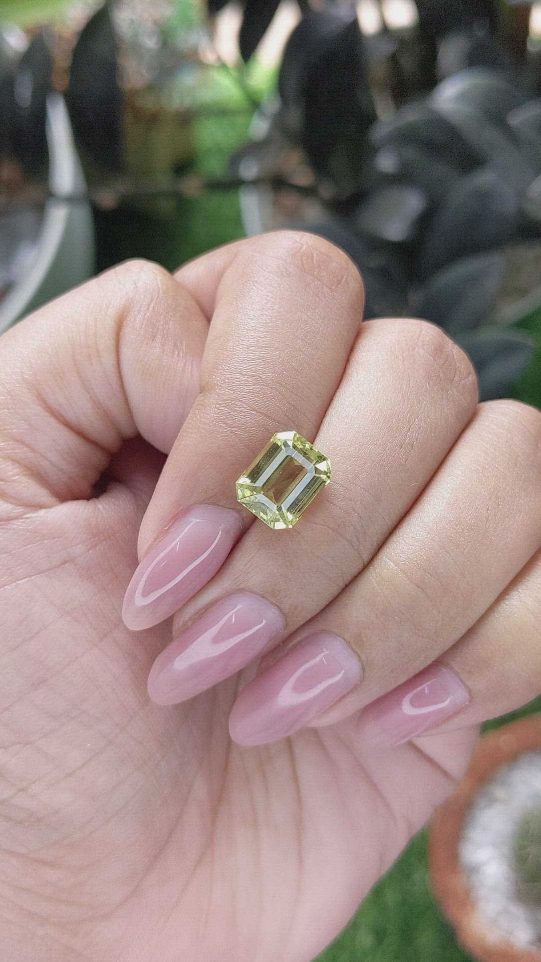 4.18 Ct. Greenish Yellow Chrysoberyl from Tanzania Size Video