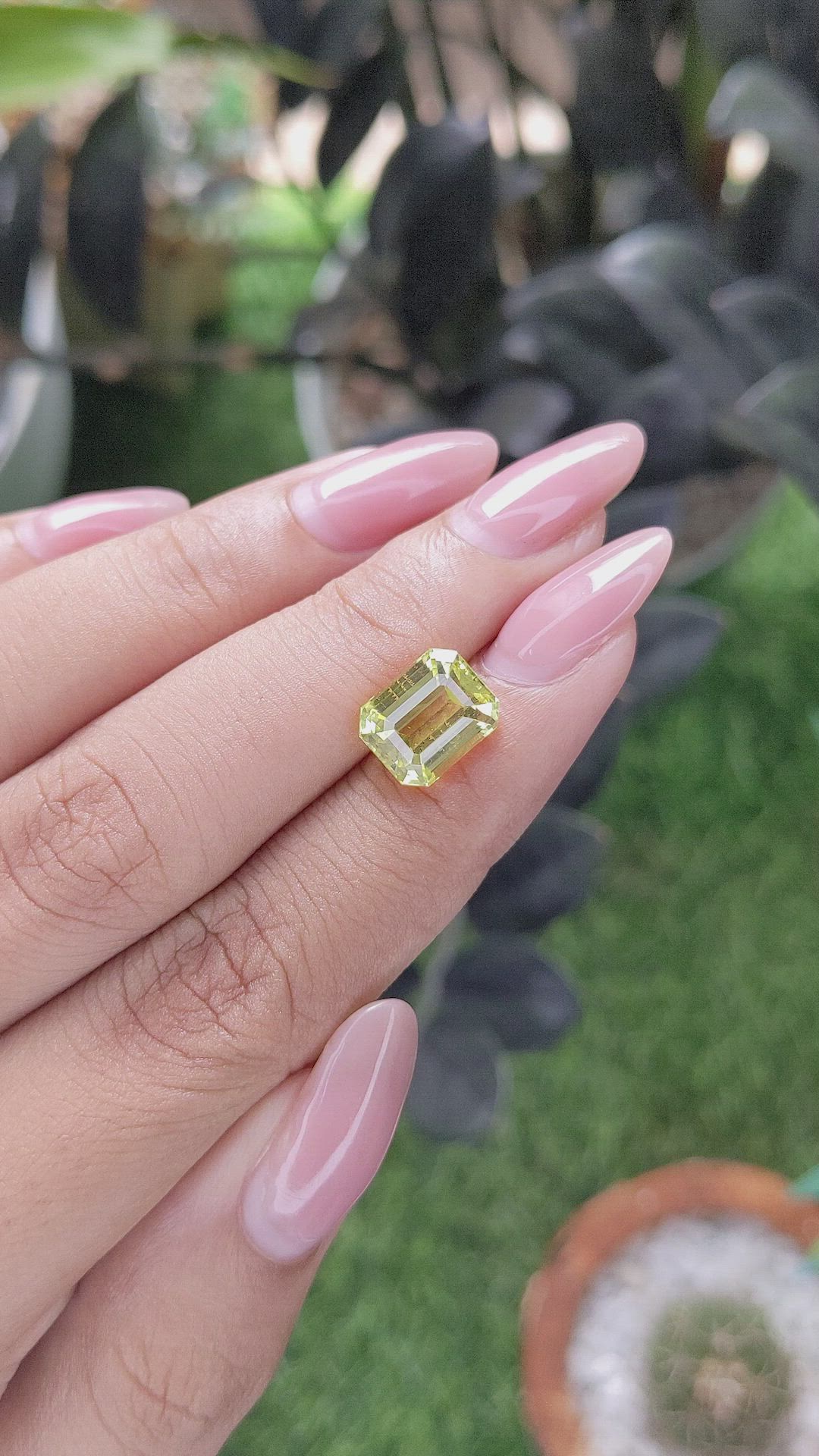 4.18 Ct. Greenish Yellow Chrysoberyl from Tanzania Size Video
