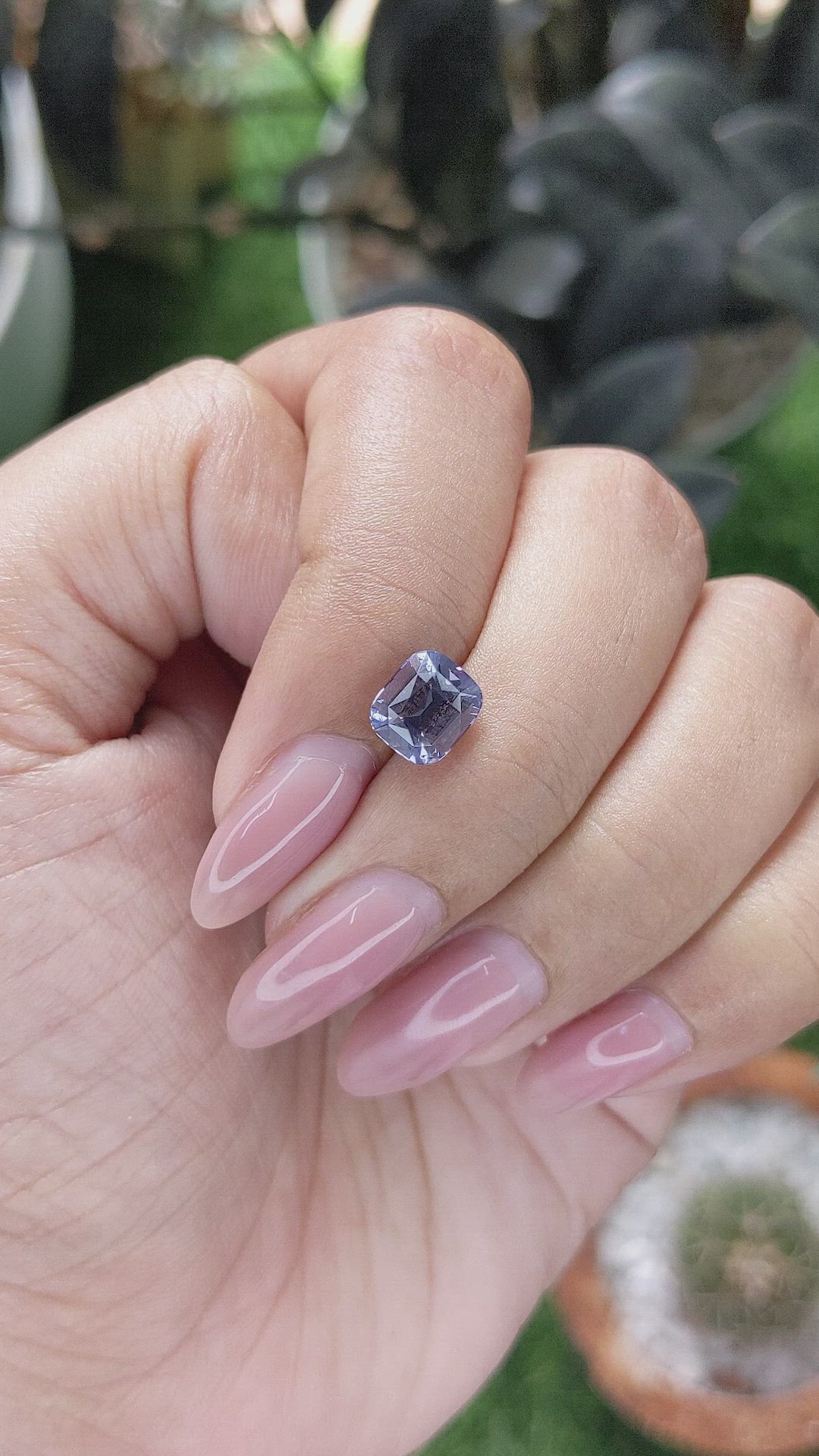 2.10 Ct. Violet Spinel from Tanzania Size Video