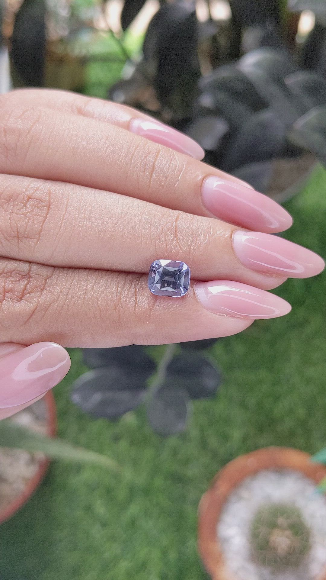2.10 Ct. Violet Spinel from Tanzania Size Video