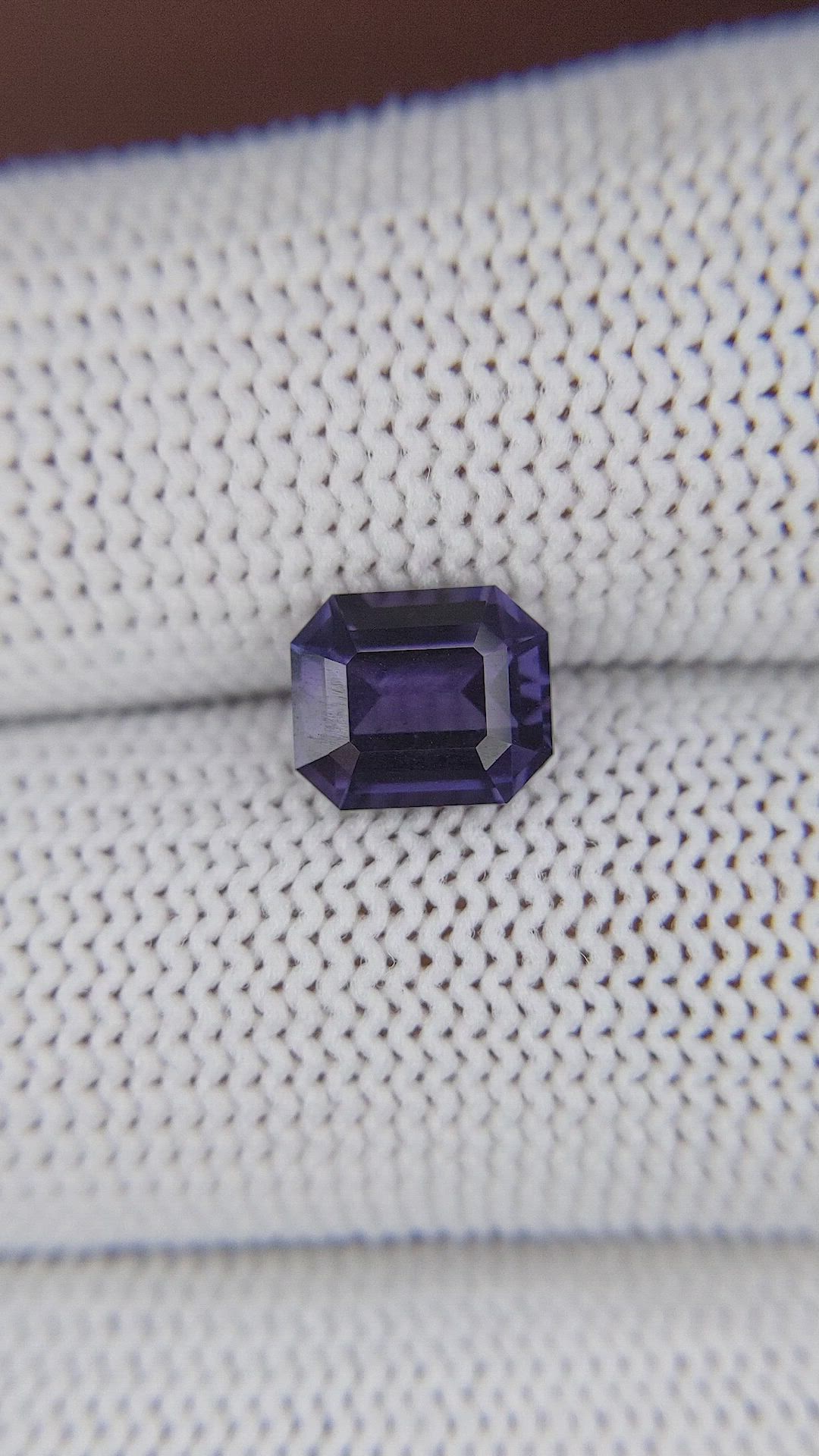 2.06 Ct. Bluish Purple Spinel from Tanzania Size Video